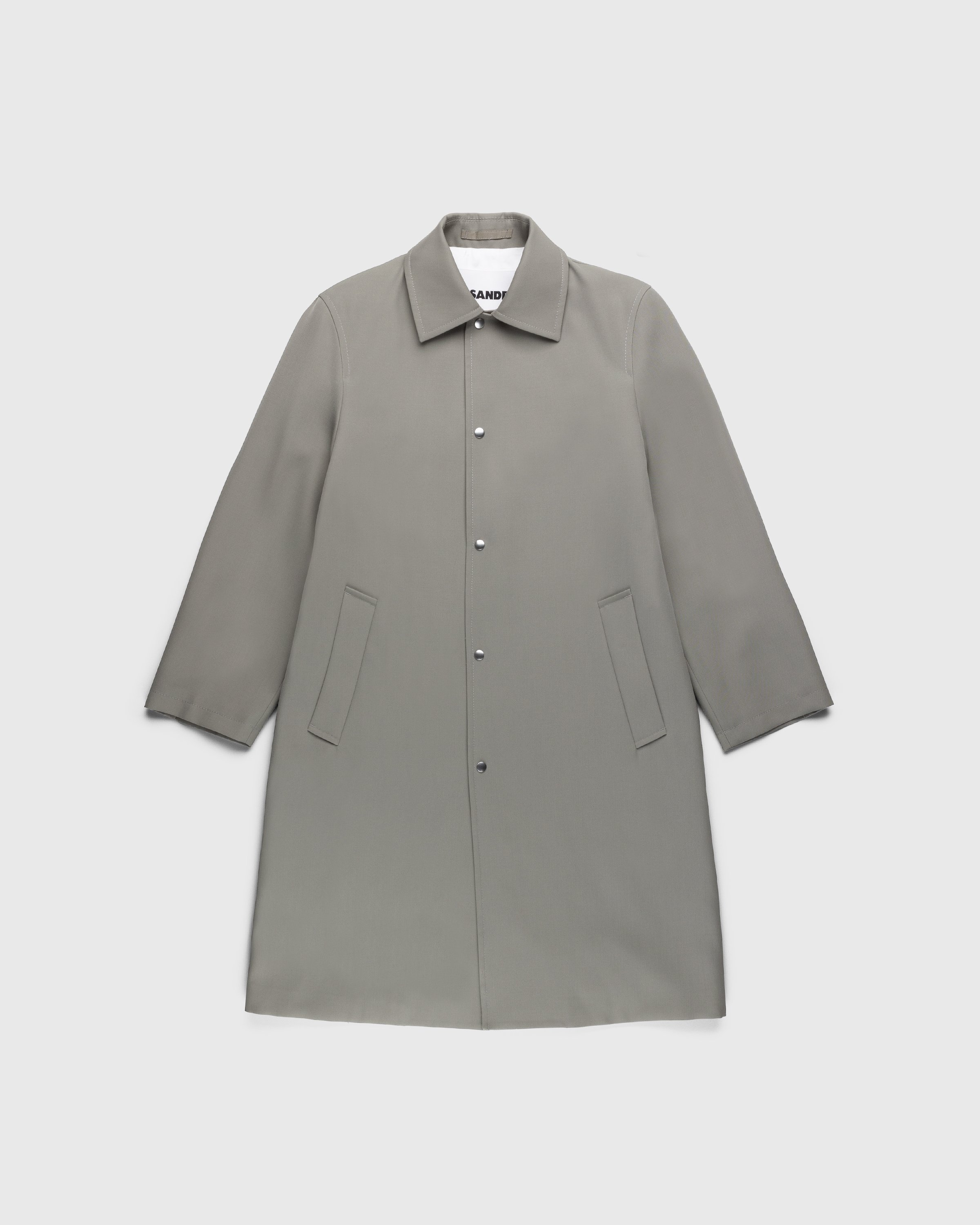 Jil Sander - Wool Coat Green - Clothing - Grey - Image 1
