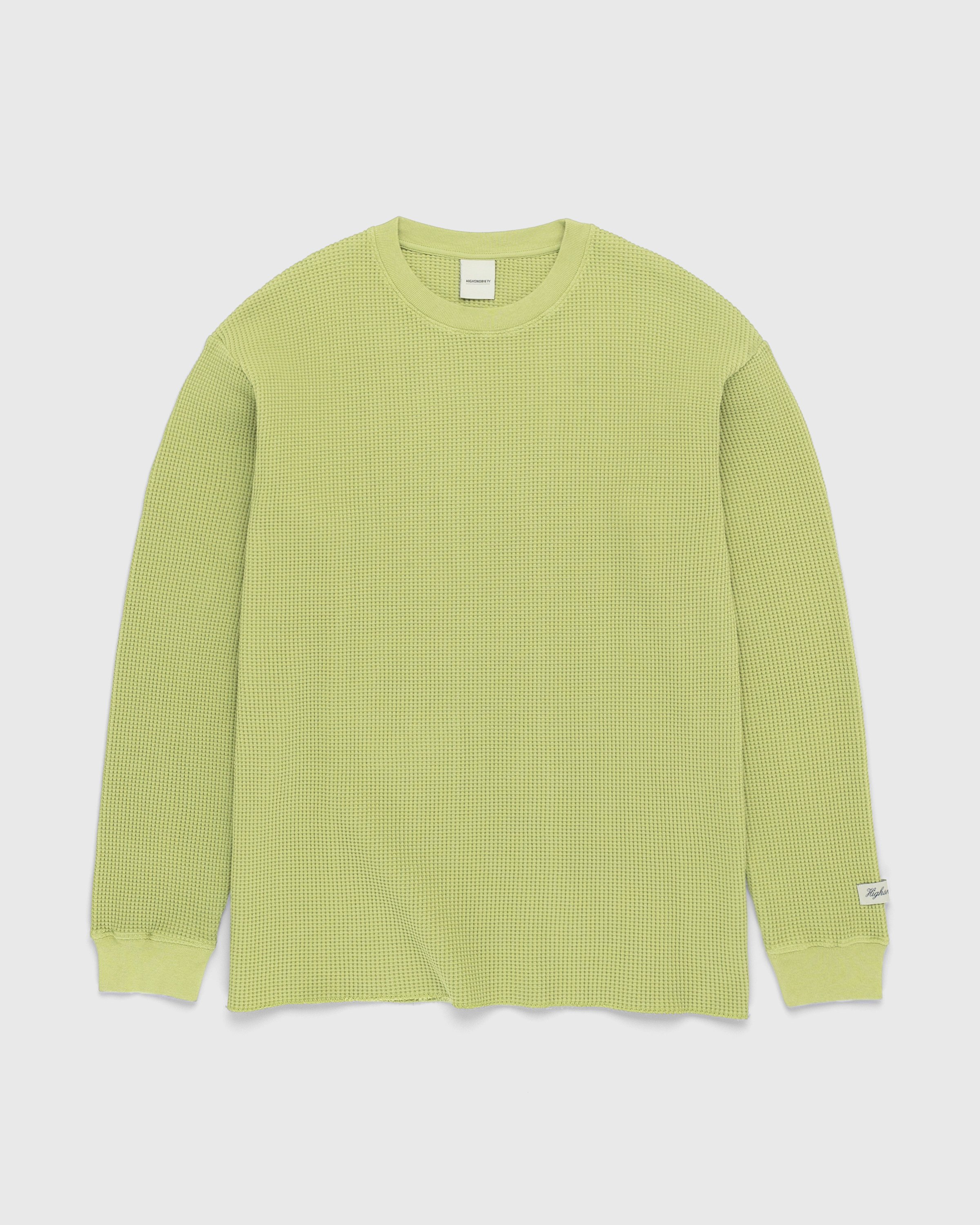 Highsnobiety - Thermal Crew Olive - Clothing - Green - Image 1