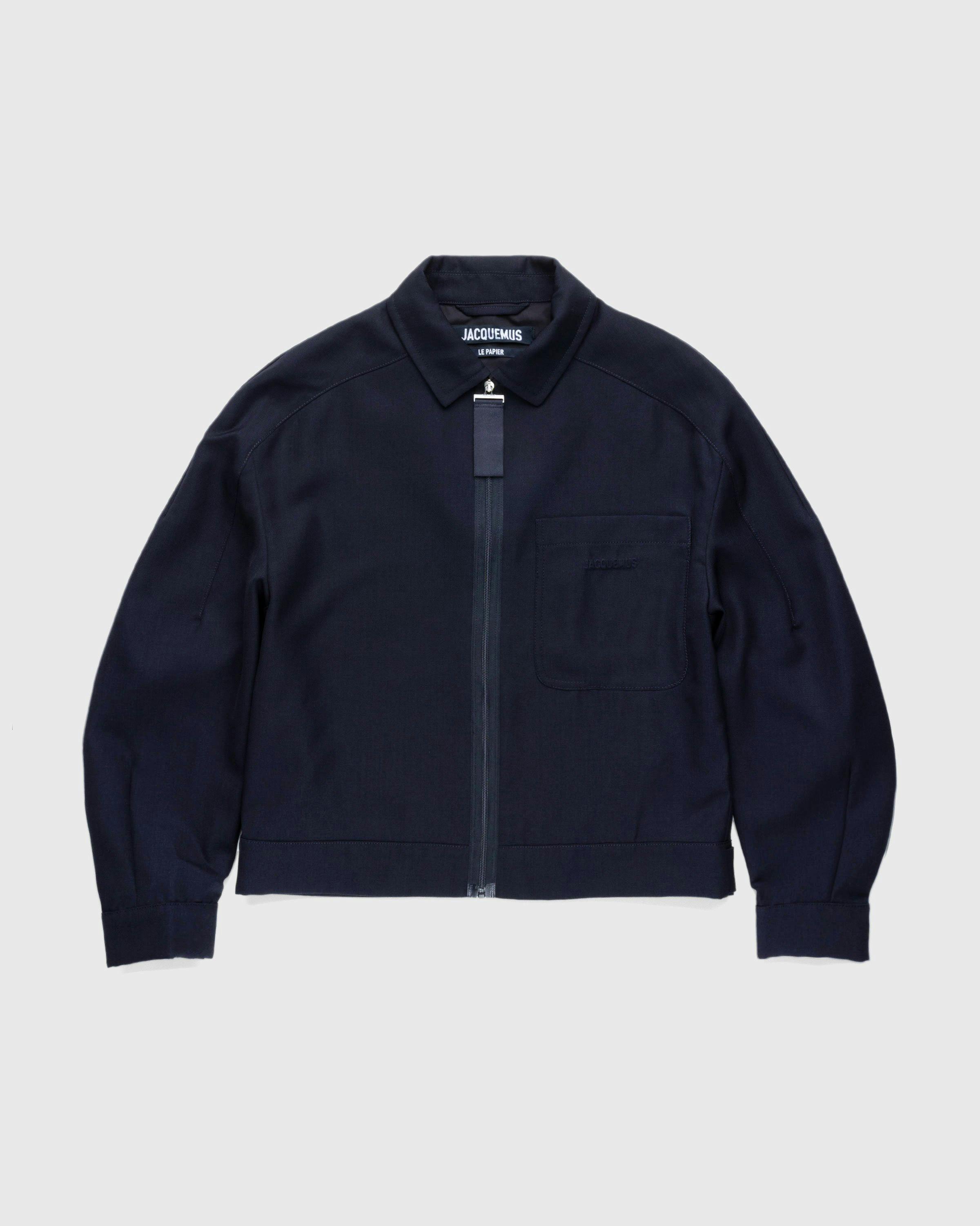 JACQUEMUS - Le Blouson Linu Navy - Clothing - Blue - Image 1