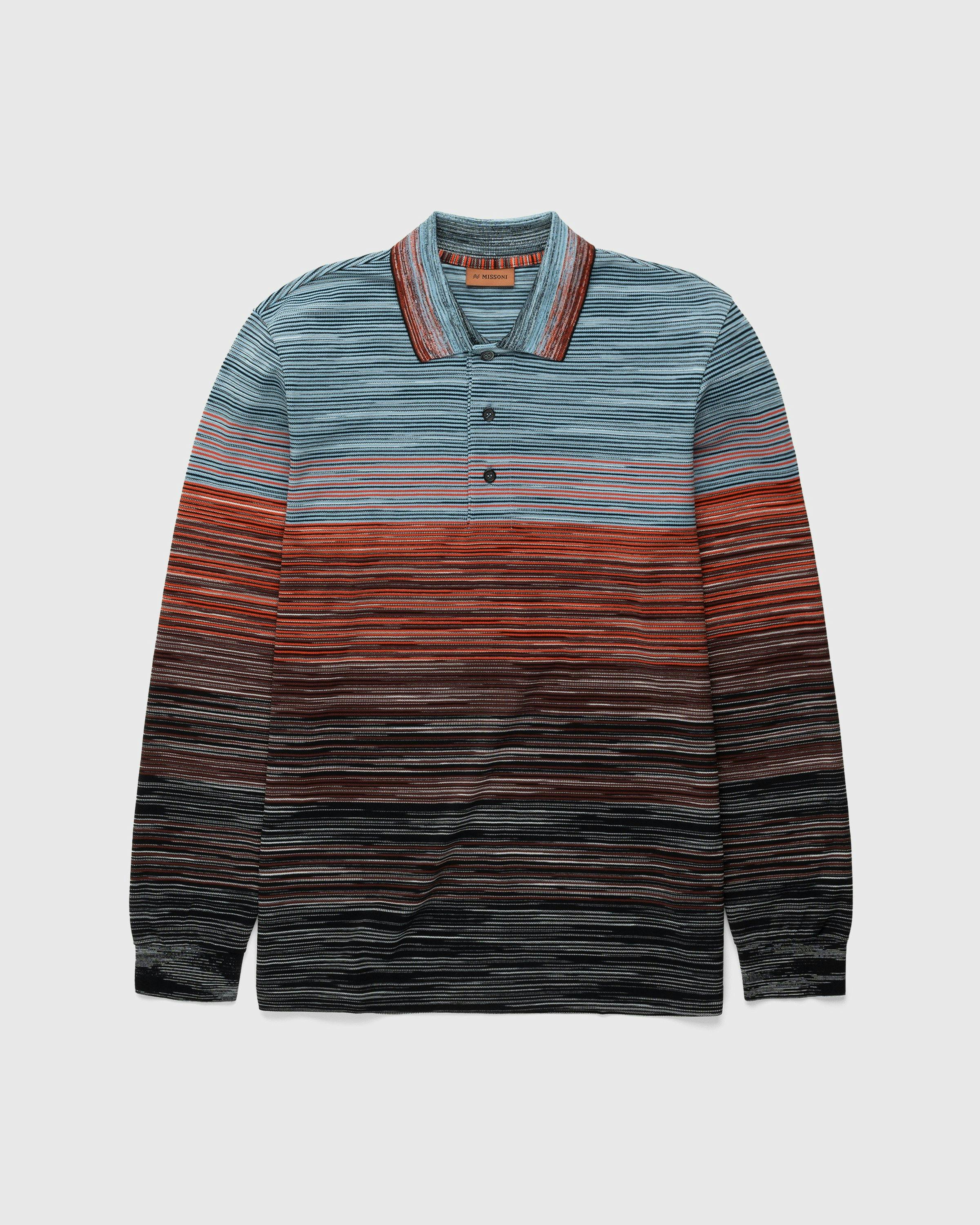 Missoni - Pattern Long-Sleeve Polo Multi - Clothing - Multi - Image 1