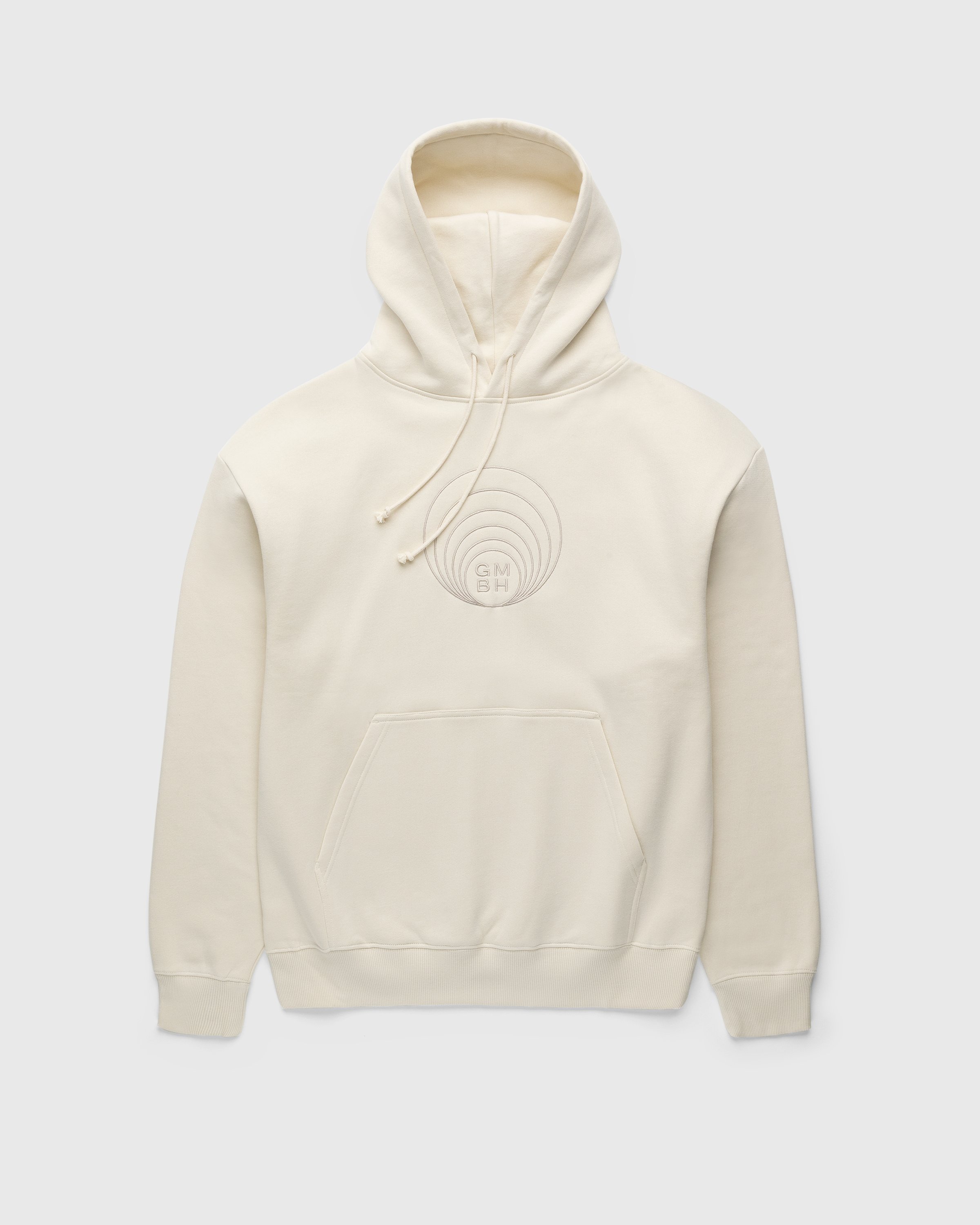 GmbH - Abbas Embroidered Hoodie Ivory - Clothing - Beige - Image 1