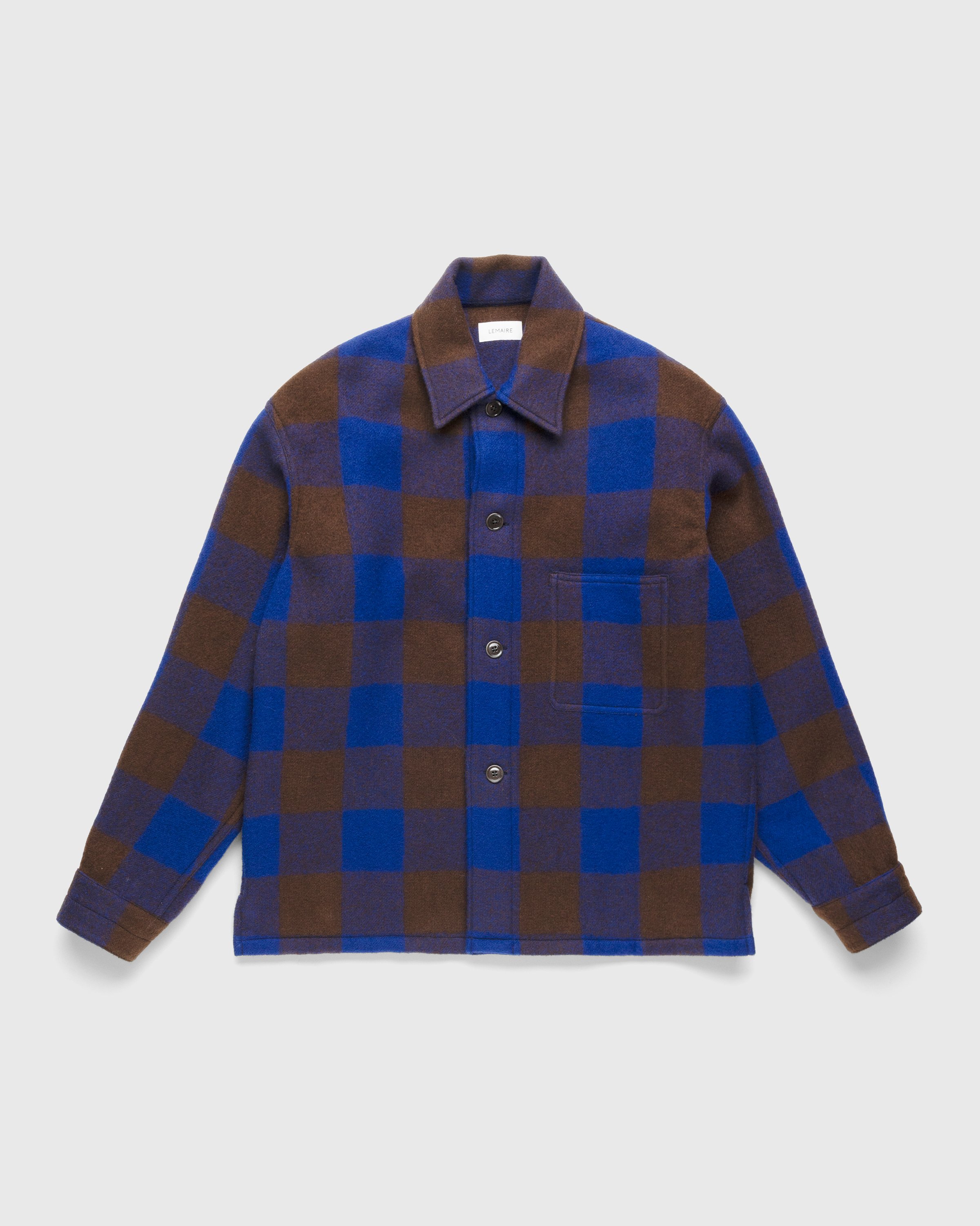 Lemaire - Pyjama Shirt Brown/Blue - Clothing - Black - Image 1