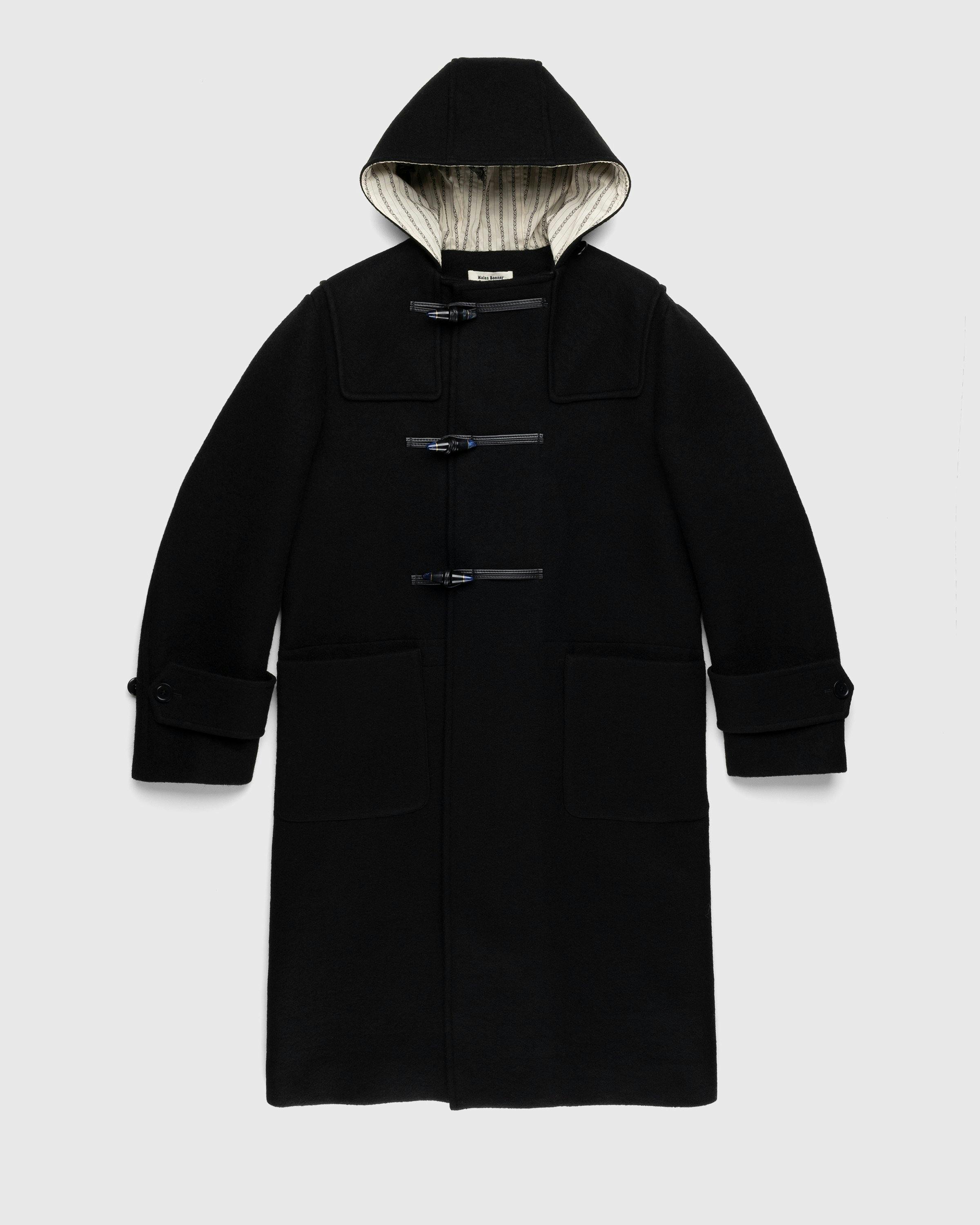 Wales Bonner - Eternity Duffle Coat Black - Clothing - Black - Image 1