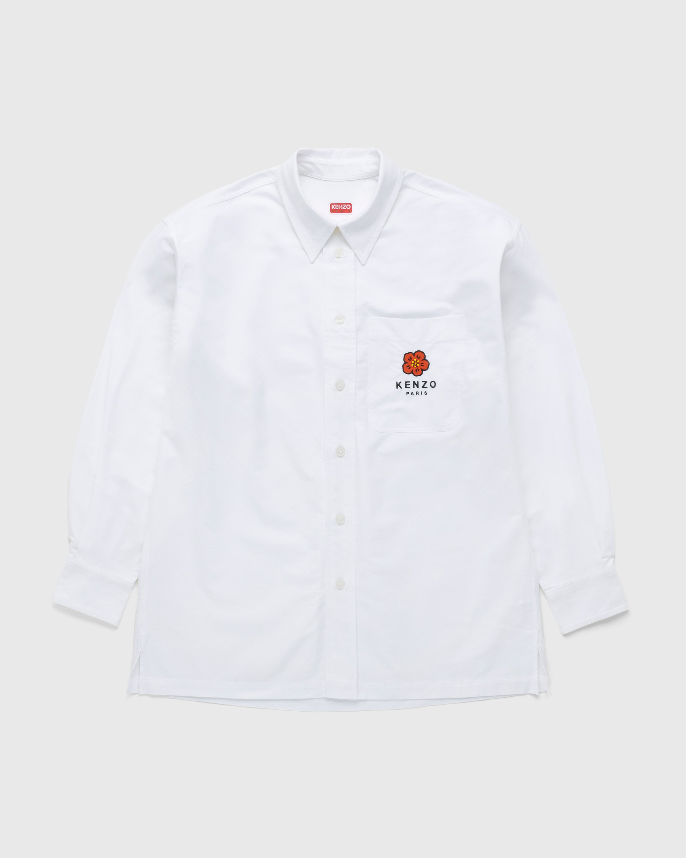 Kenzo - Boke Flower Crest Overshirt White - Clothing - White - Image 1