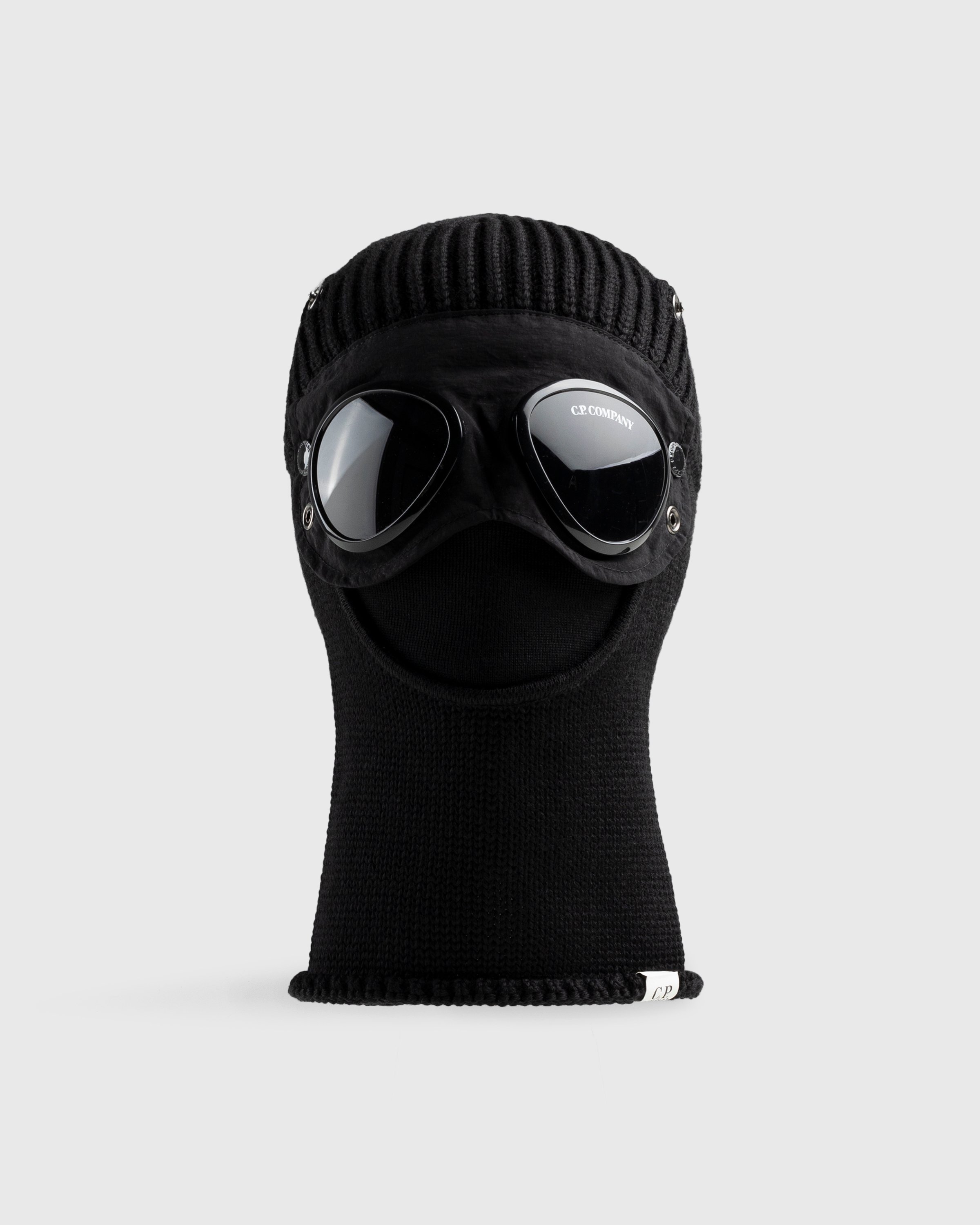 C.P. Company - Extra Fine Merino Wool Goggle Balaclava Black - Accessories - Black - Image 1