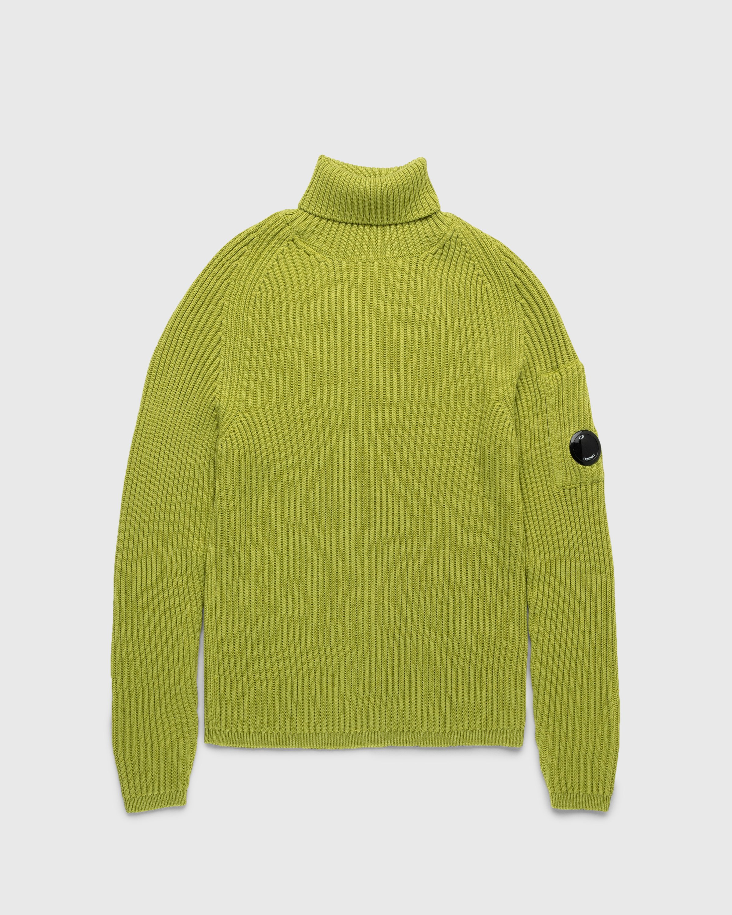 C.P. Company - Merino Wool Turtleneck Green - Clothing - Green - Image 1