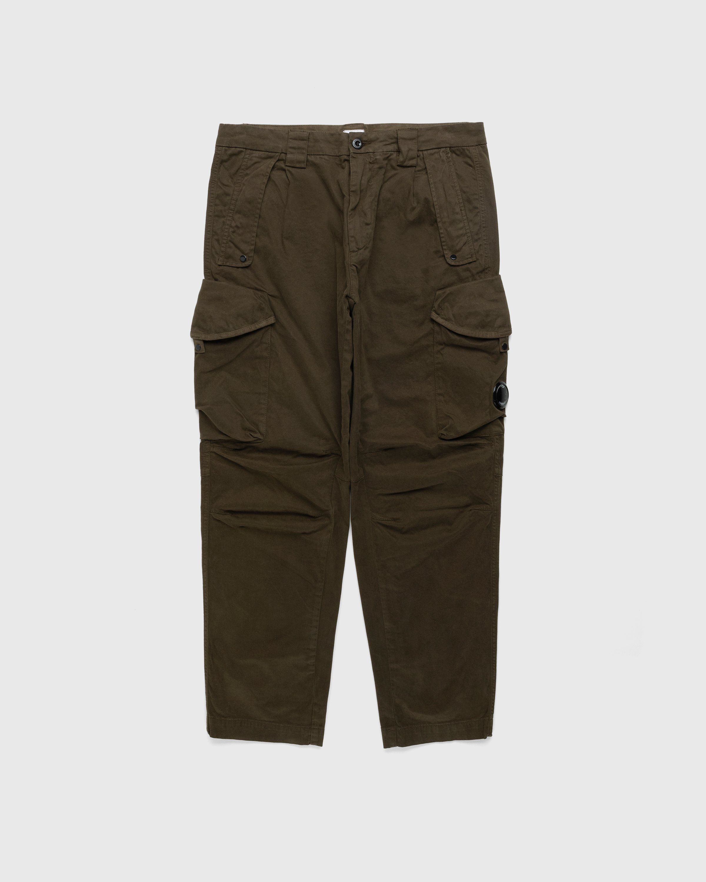 C.P. Company - Stretch Sateen Cargo Pants Green - Clothing - Green - Image 1