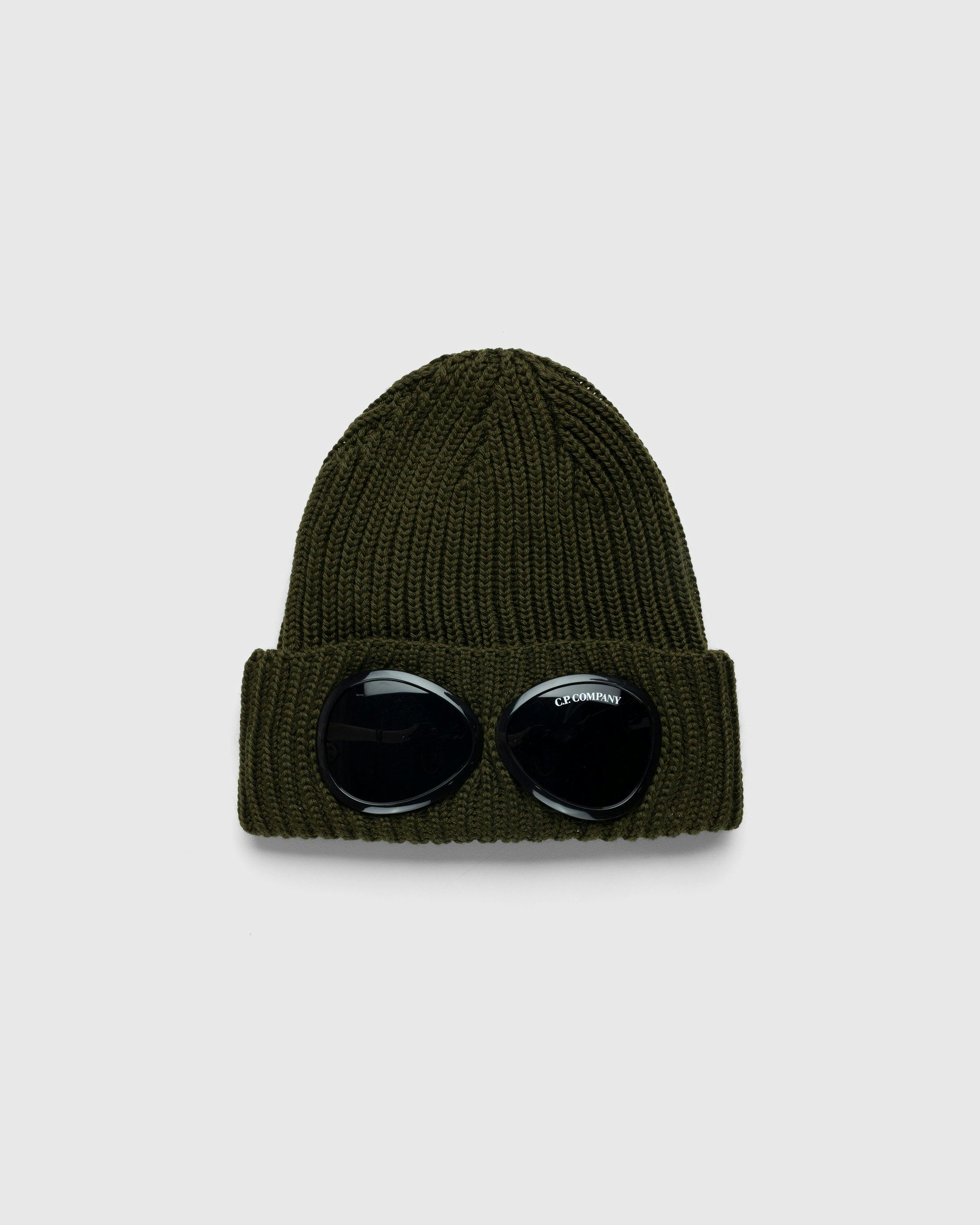 C.P. Company - Extra Fine Merino Wool Goggle Beanie Green - Accessories - Green - Image 1