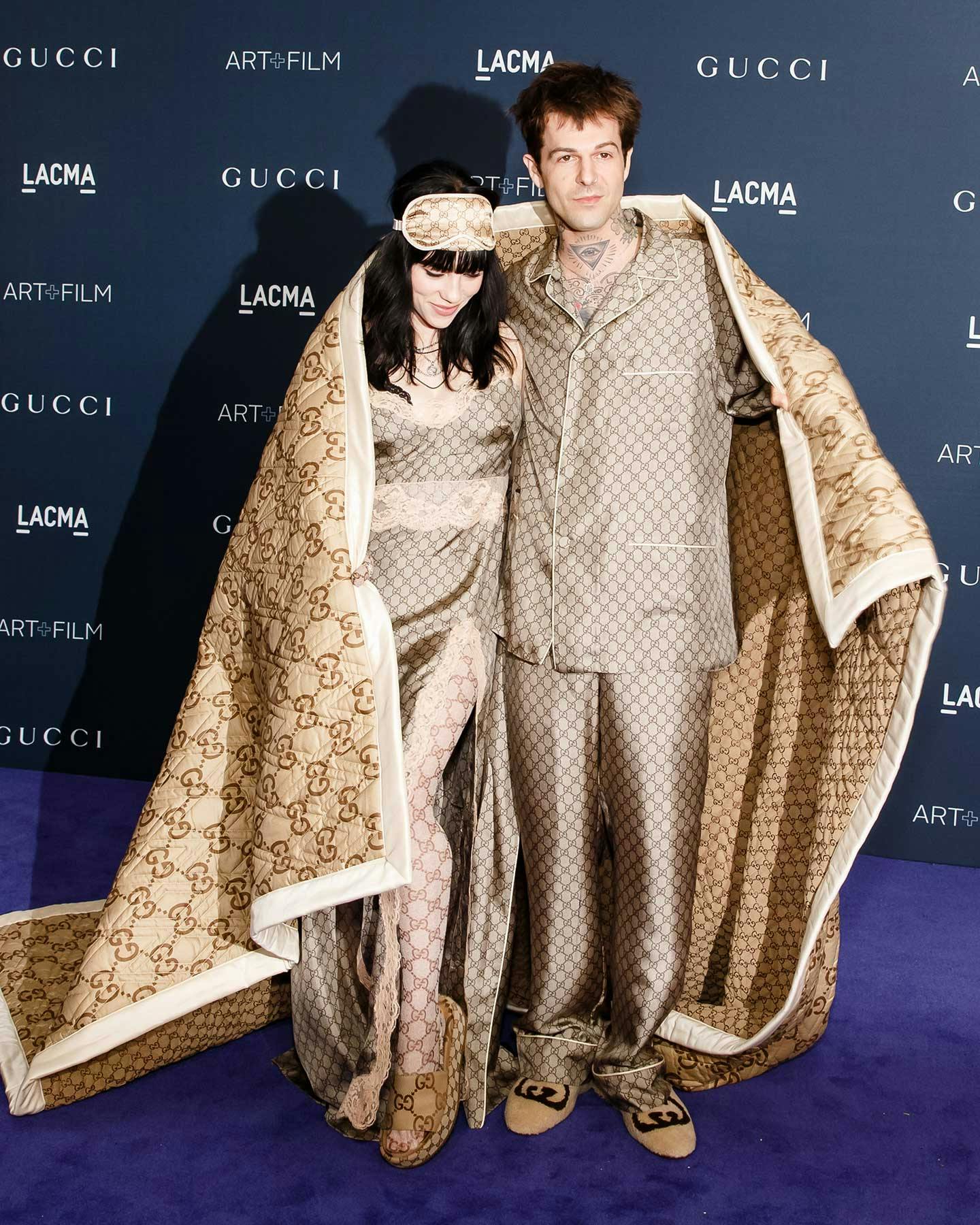 Billie Eilish, Jesse Rutherford in Matching Gucci at LACMA