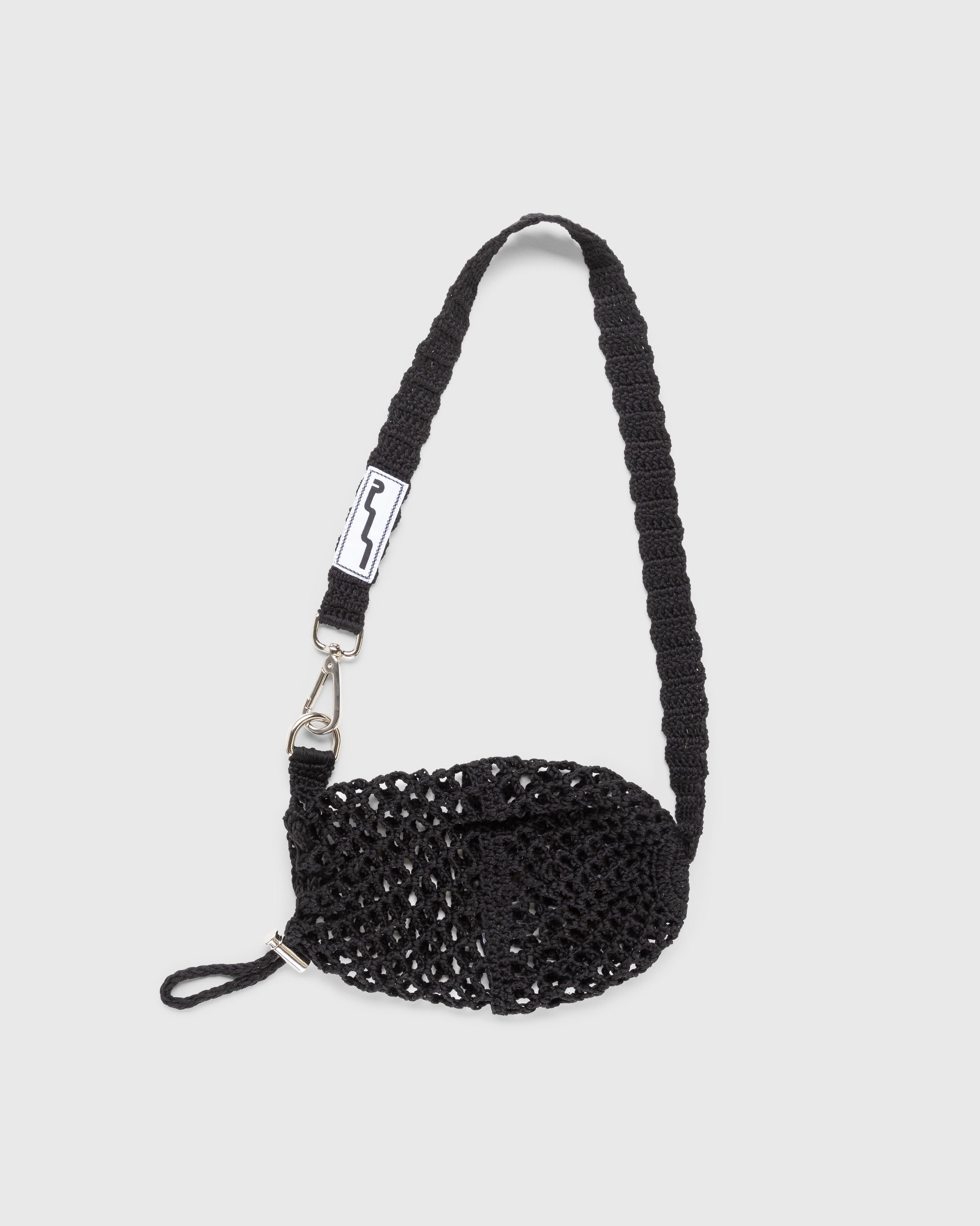 SSU - Crochet Mesh Stitch Crossbody Bag Black - Accessories - Black - Image 1