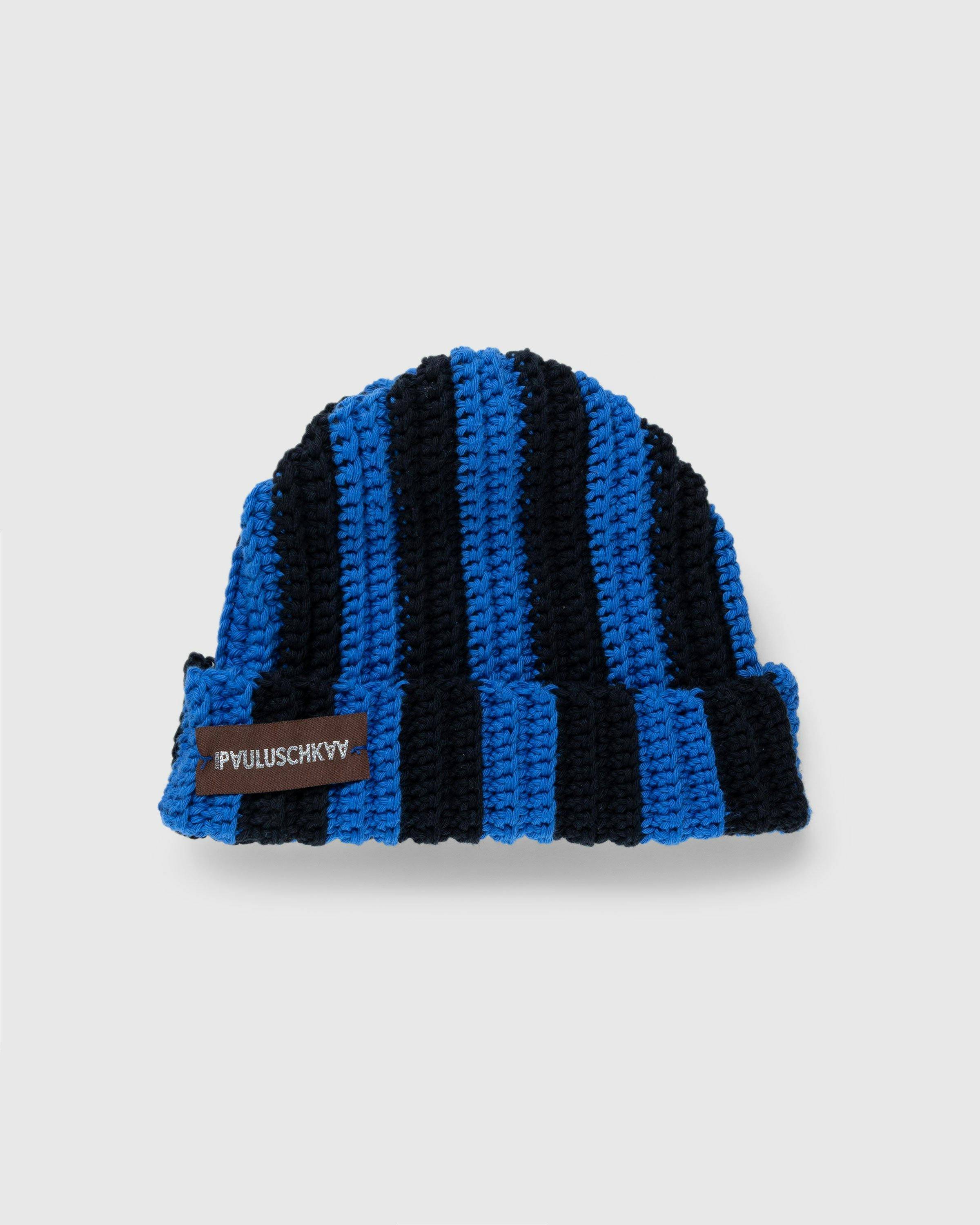 Pauluschkaa - Stripes Beanie Blue/Black - Accessories - Multi - Image 1