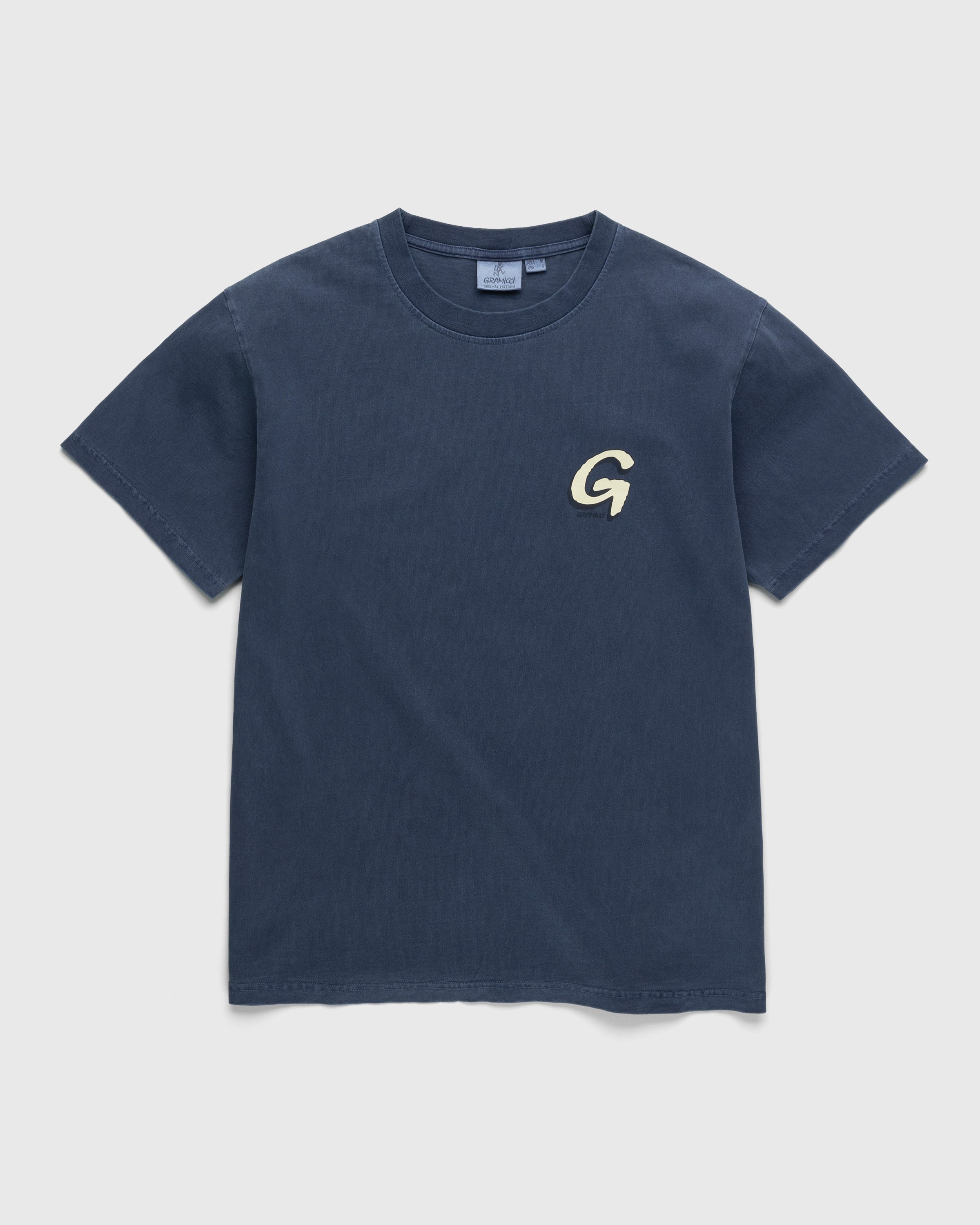 Gramicci - Big G-Logo Tee Navy Pigment - Clothing - Blue - Image 1