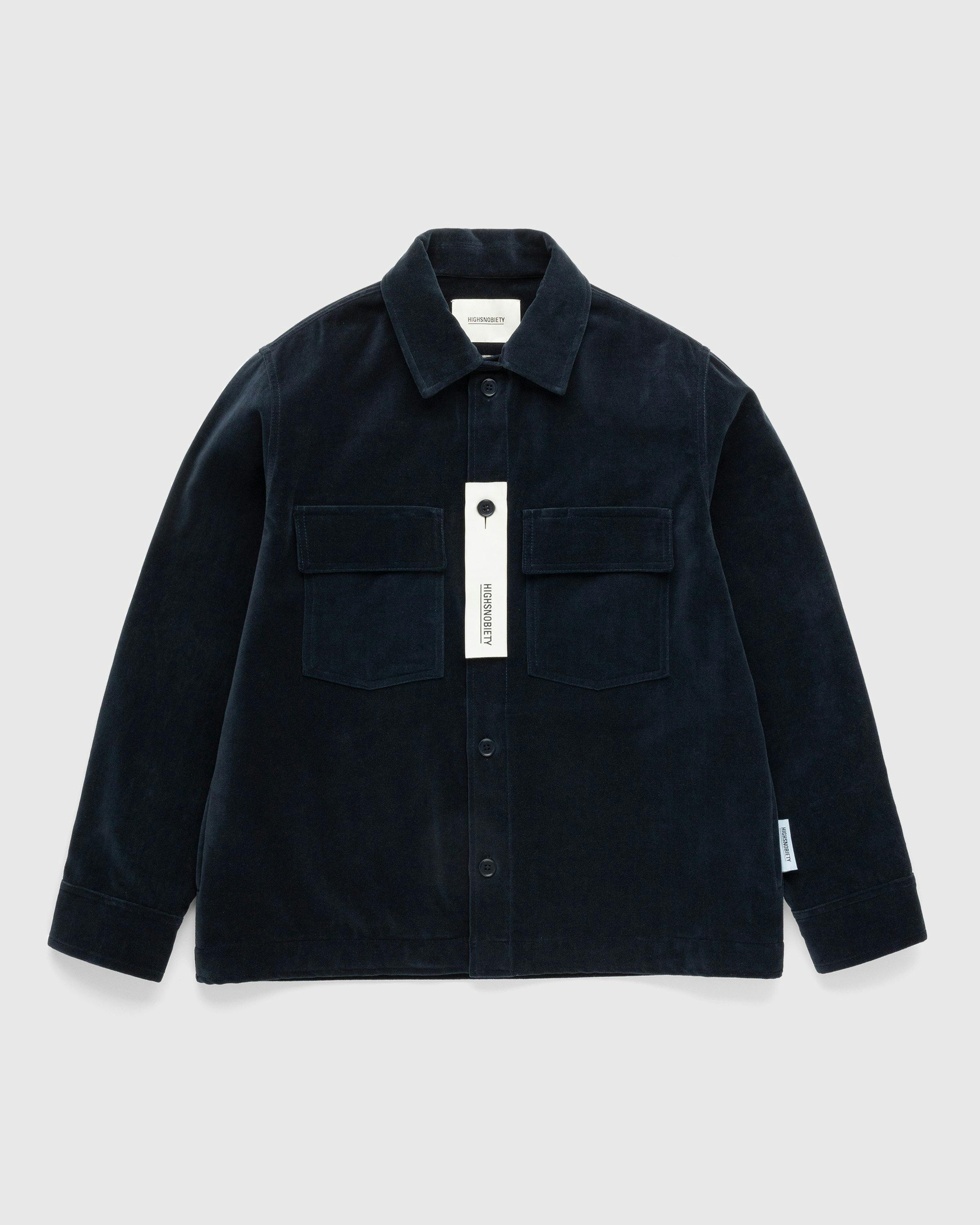 Highsnobiety - Moleskin CPO Shirt Navy - Clothing - Blue - Image 1