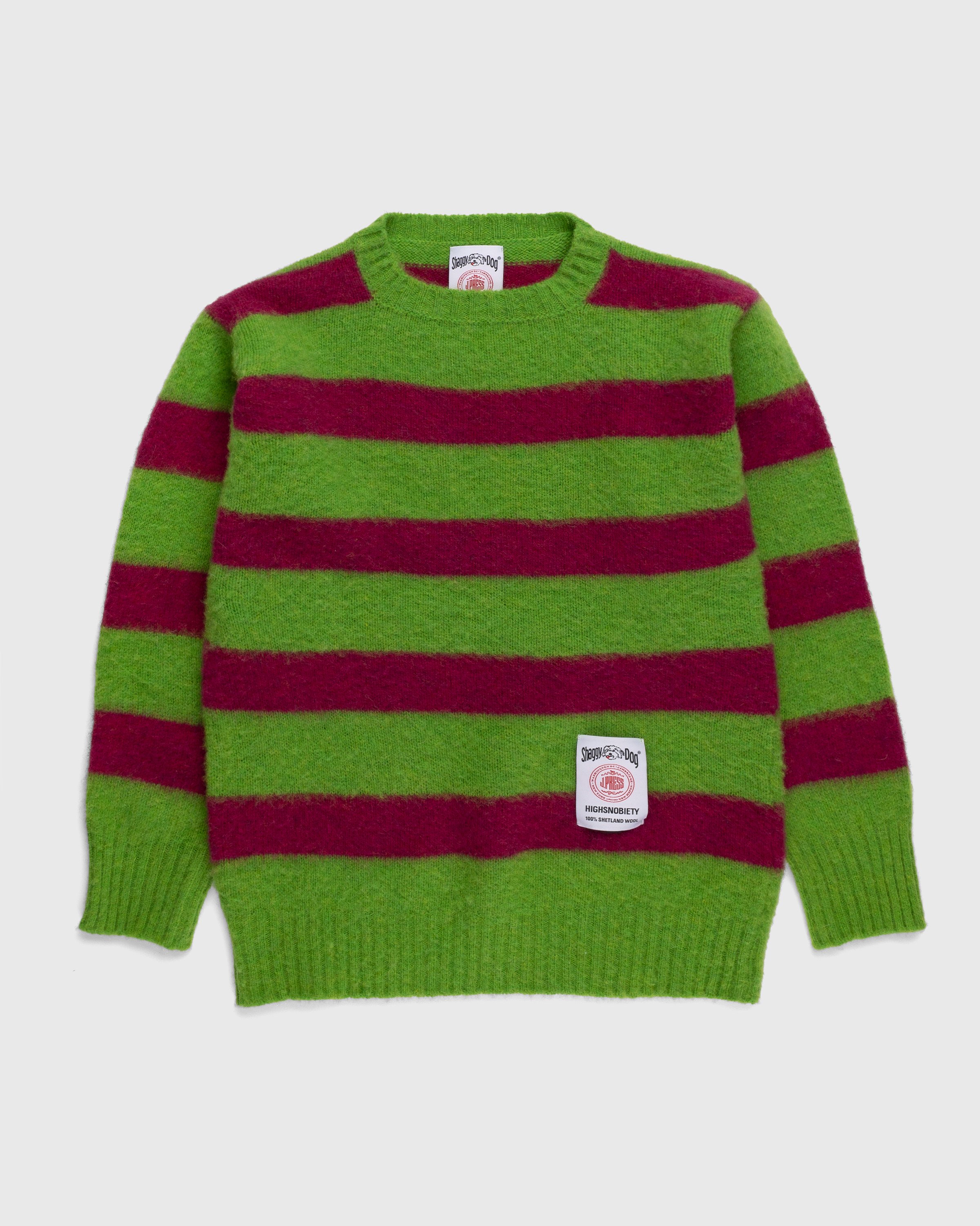 J. Press x Highsnobiety - Shaggy Dog Stripe Sweater Multi - Clothing - Multi - Image 1