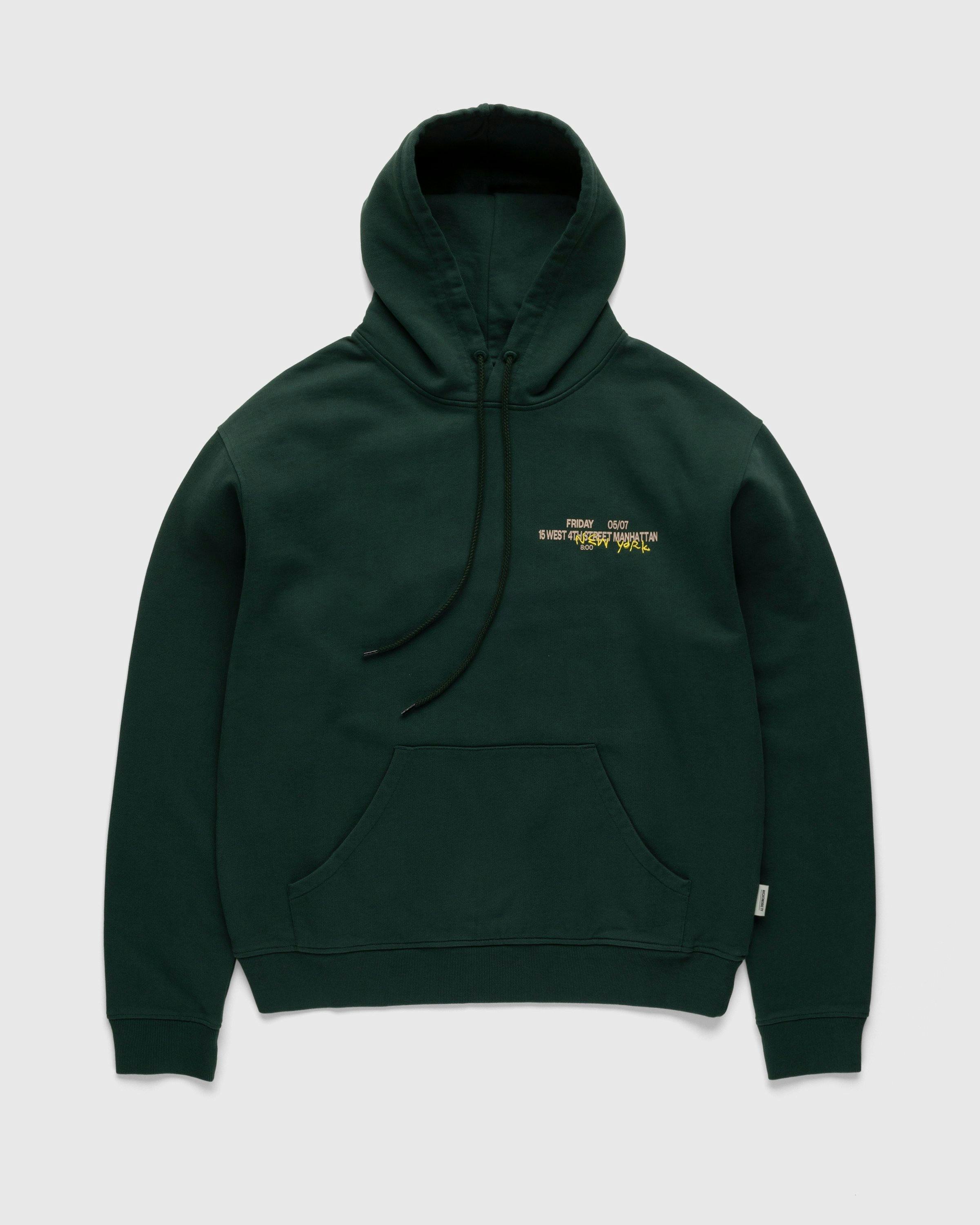 Highsnobiety - New York Line Hoodie Dark Green - Clothing - Green - Image 1