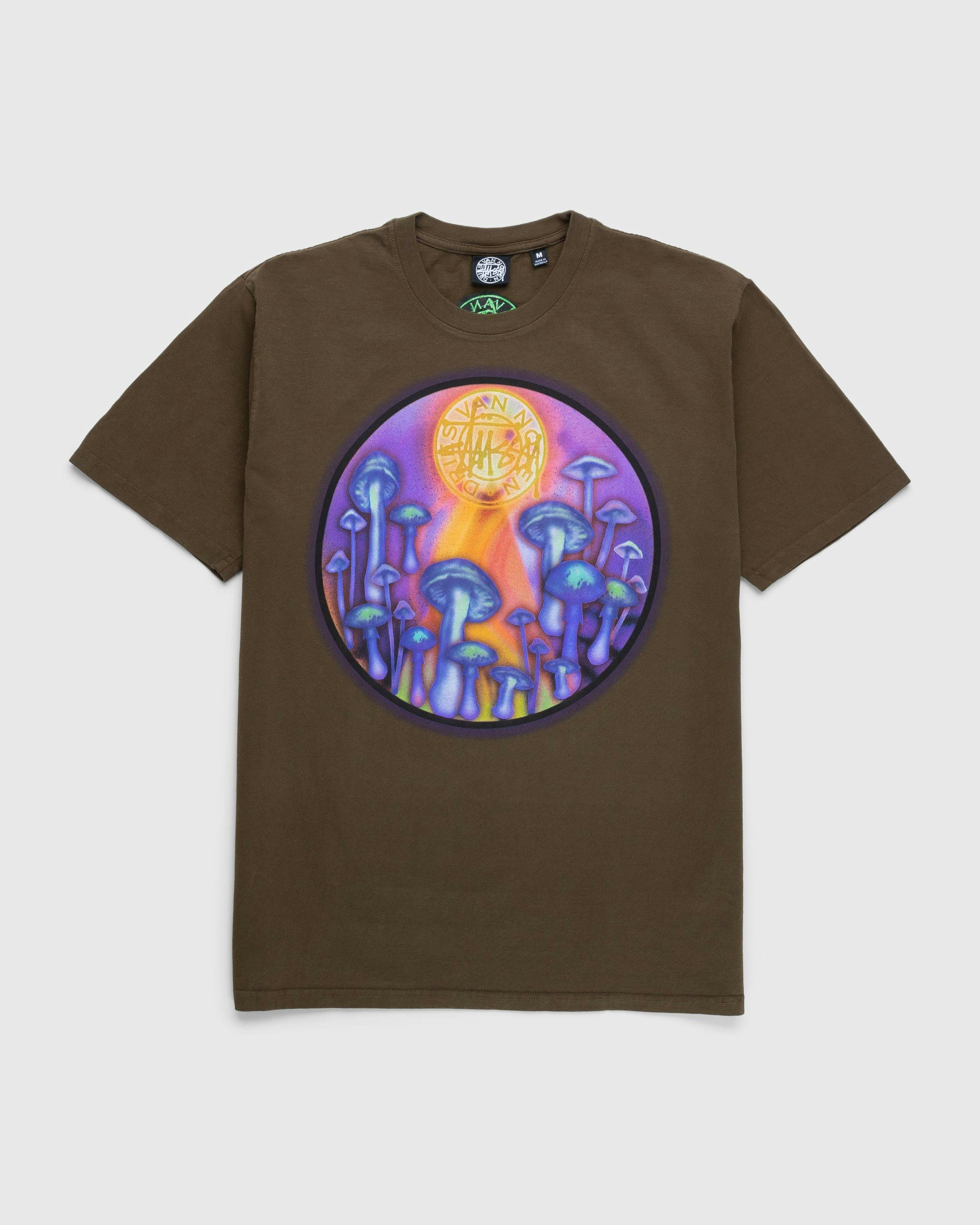 Stüssy x Dries van Noten - Airbrush Shrooms Tee - Clothing - Green - Image 1