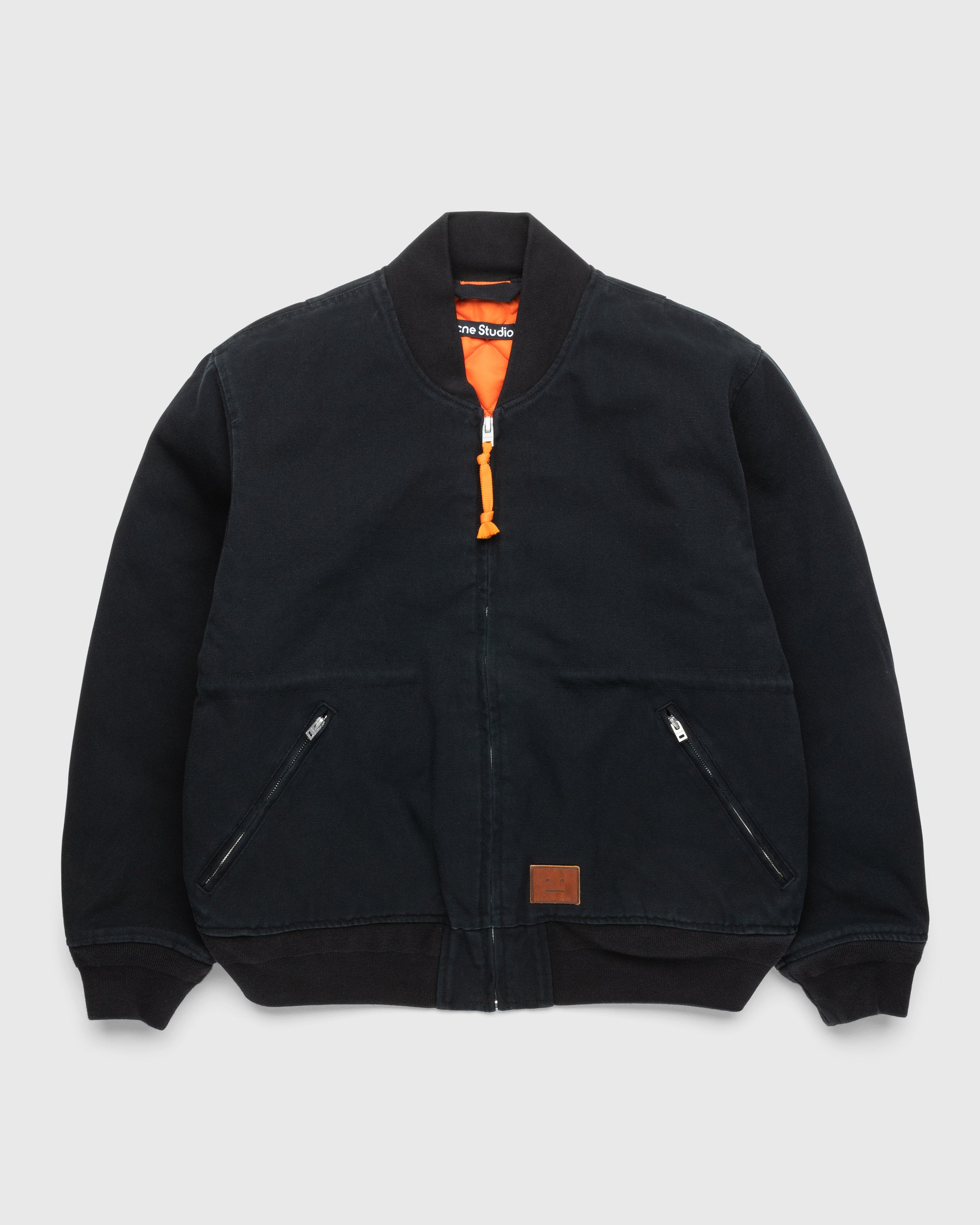 Acne Studios - Organic Cotton Bomber Jacket Black - Clothing - Black - Image 1
