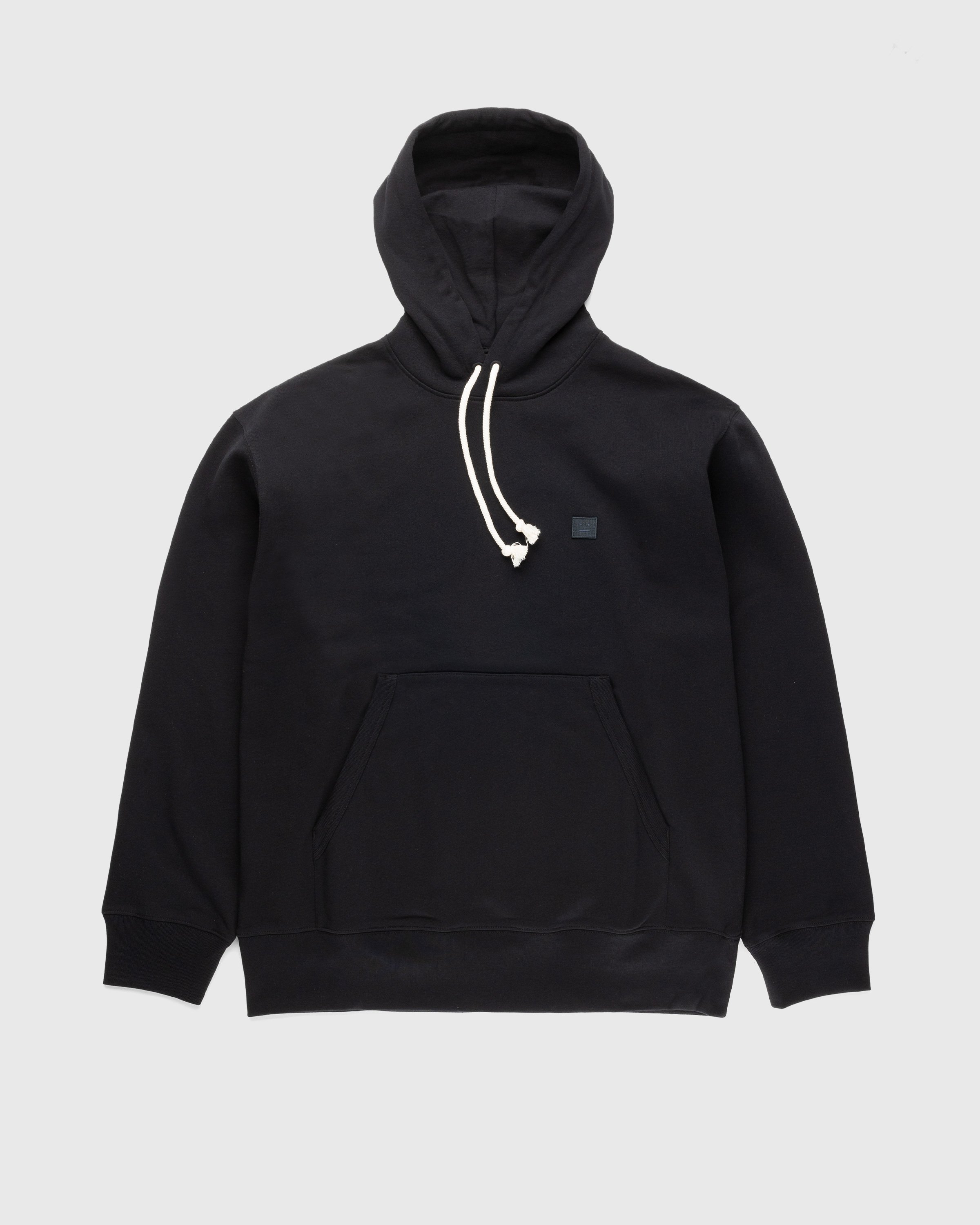 Acne Studios - Organic Cotton Hooded Sweatshirt Black - Clothing - Black - Image 1