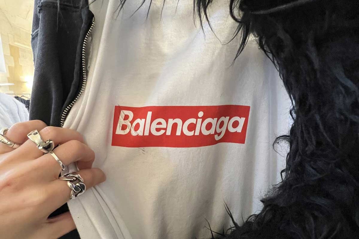 Balenciaga logo tee