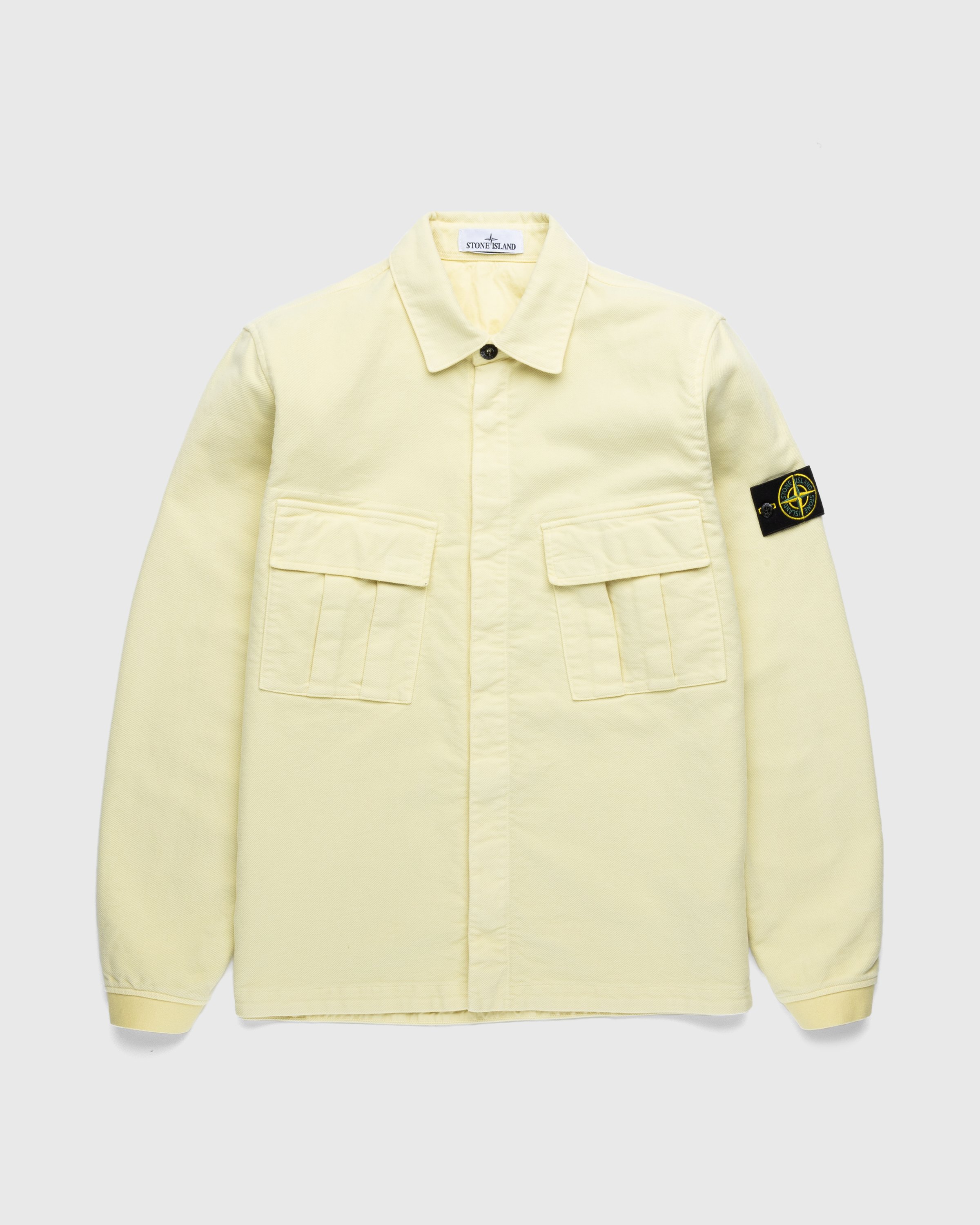 Stone Island - Garment-Dyed Cotton Overshirt Butter - Clothing - Beige - Image 1