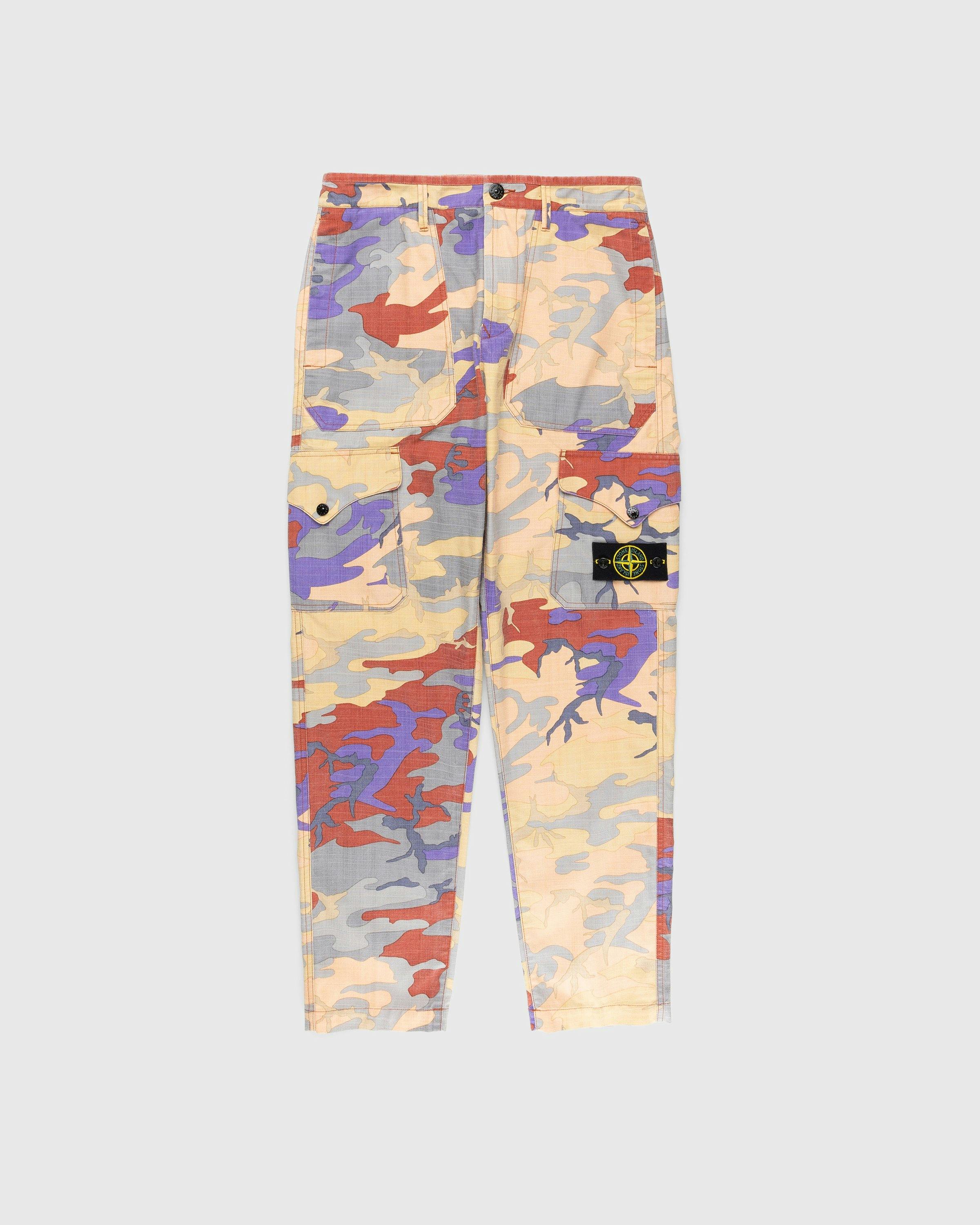 Stone Island - Heritage Camo Ripstop Nylon Cargo Pants Orange - Clothing - Orange - Image 1