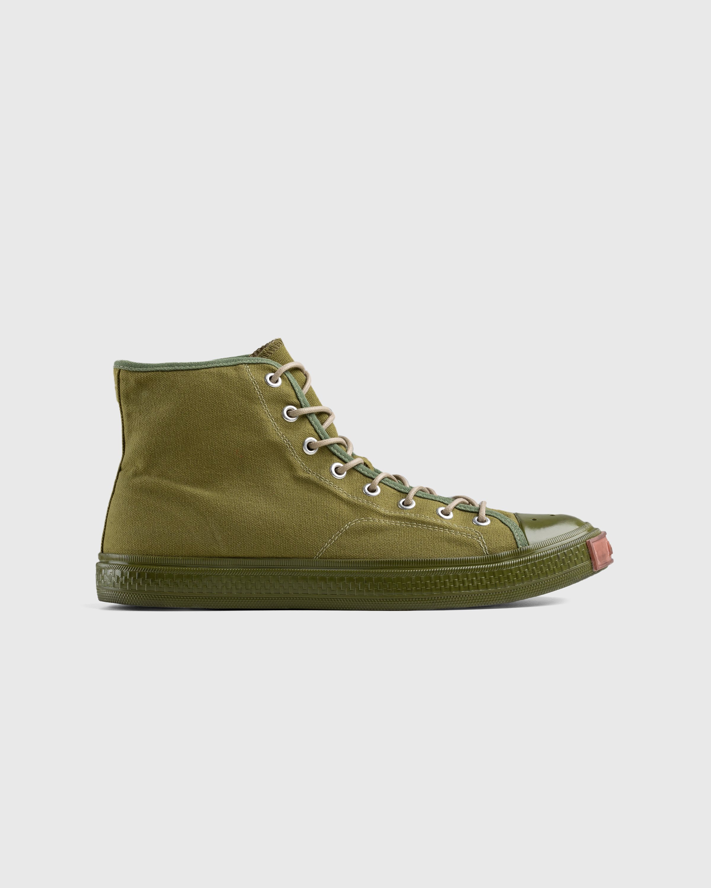 Acne Studios - Ballow High-Top Sneakers Olive Green - Footwear - Green - Image 1