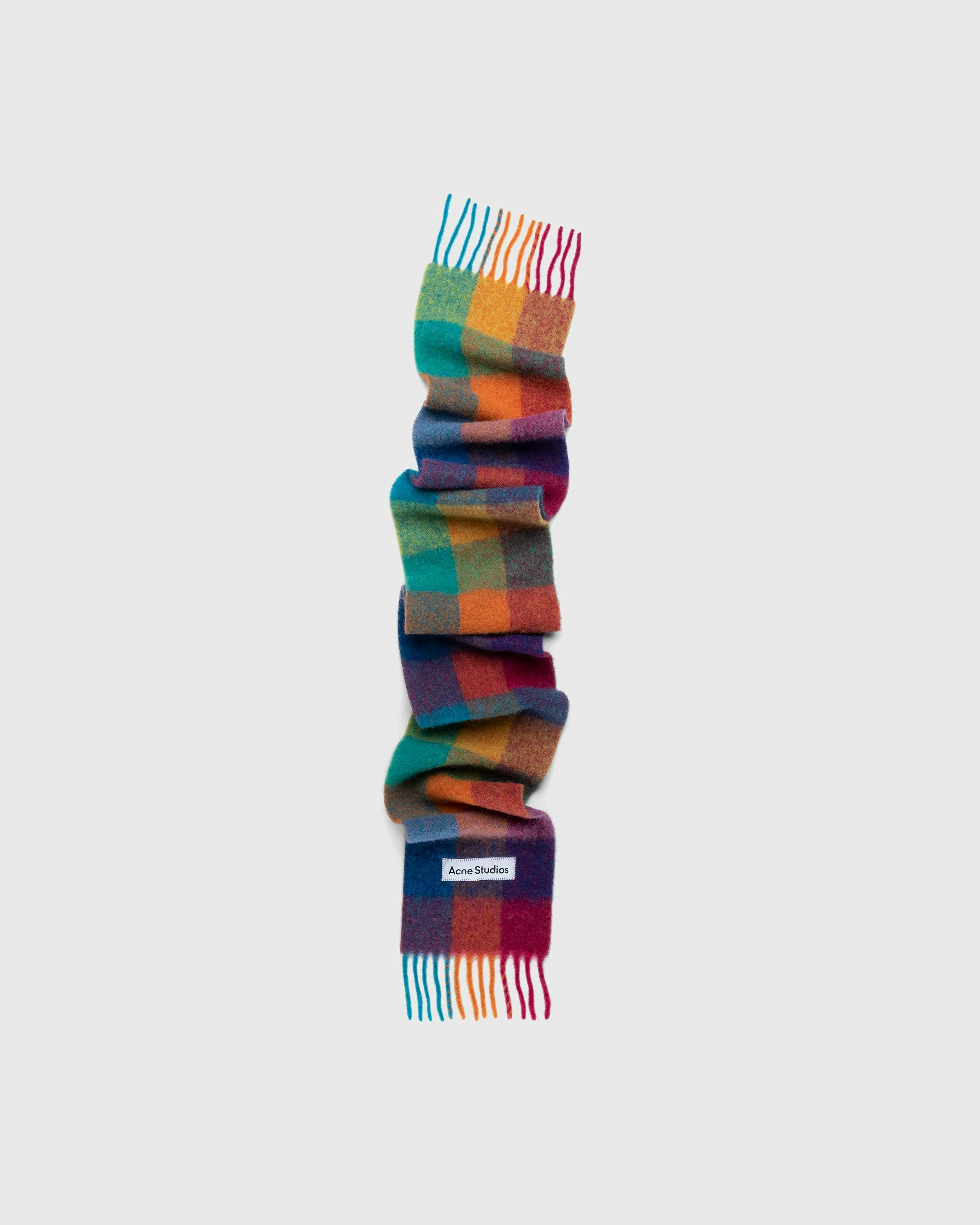 Acne Studios - Checked Mohair Scarf Multi - Accessories - Multi - Image 1