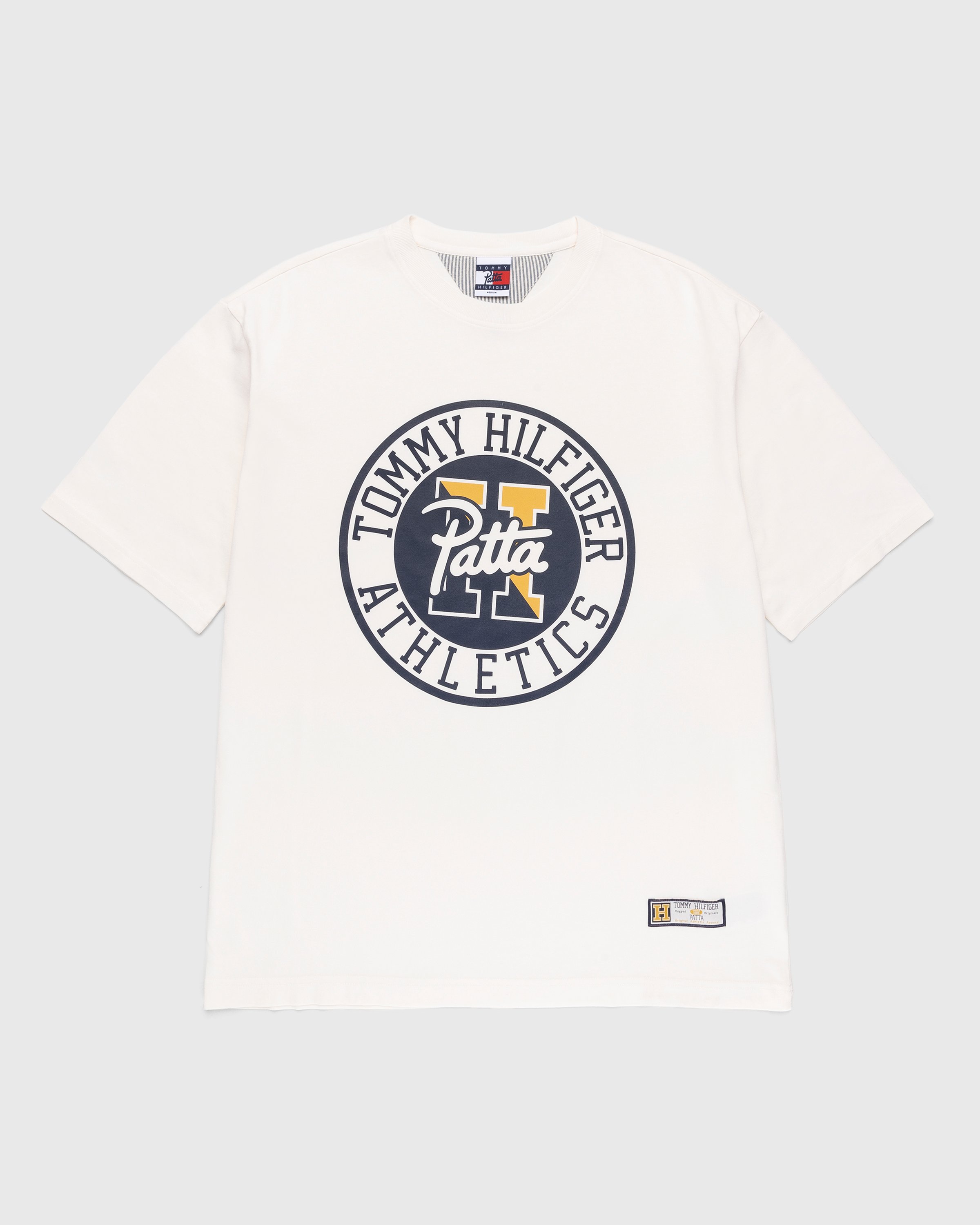 Patta x Tommy Hilfiger - Athletics T-Shirt Ancient White - Clothing - White - Image 1