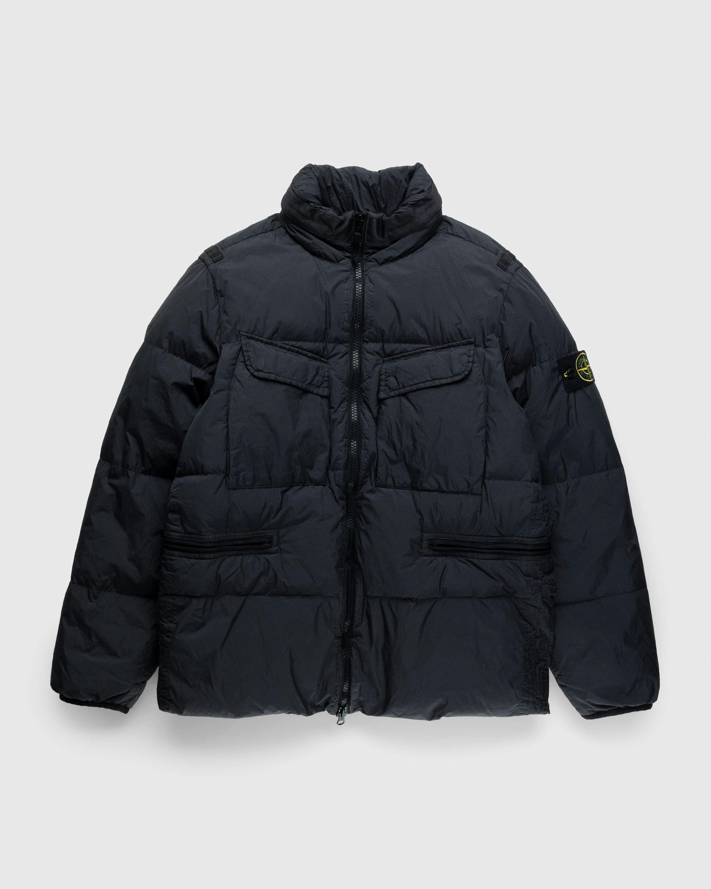 Stone Island - Garment-Dyed Crinkle Down Jacket Charcoal - Clothing - Grey - Image 1