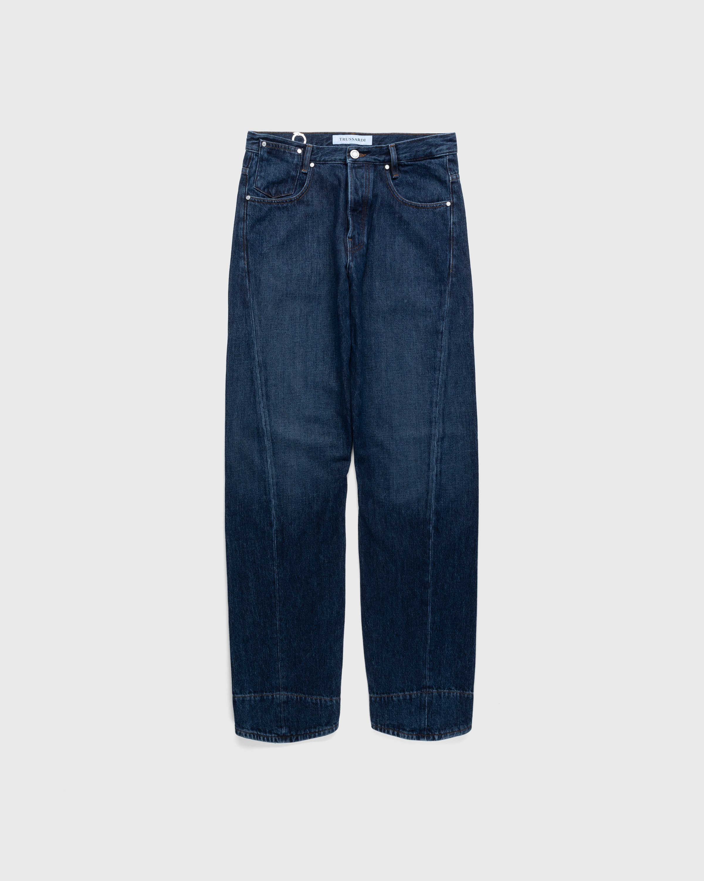 Trussardi - Five-Pocket Twisted Tapered Jeans Blue - Clothing - Blue - Image 1
