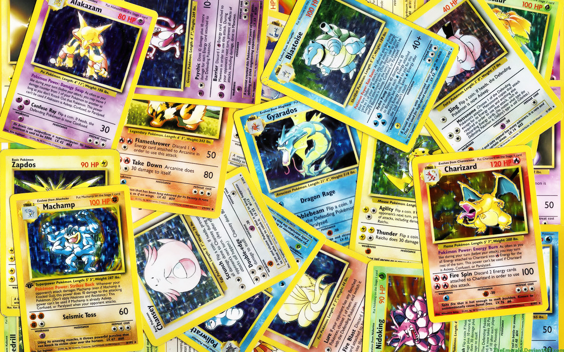 pokemon cards, charizard, machamp