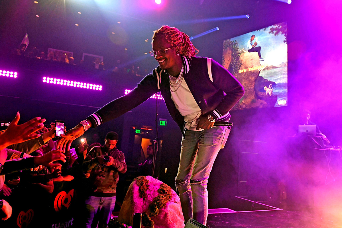 Young Thug performing