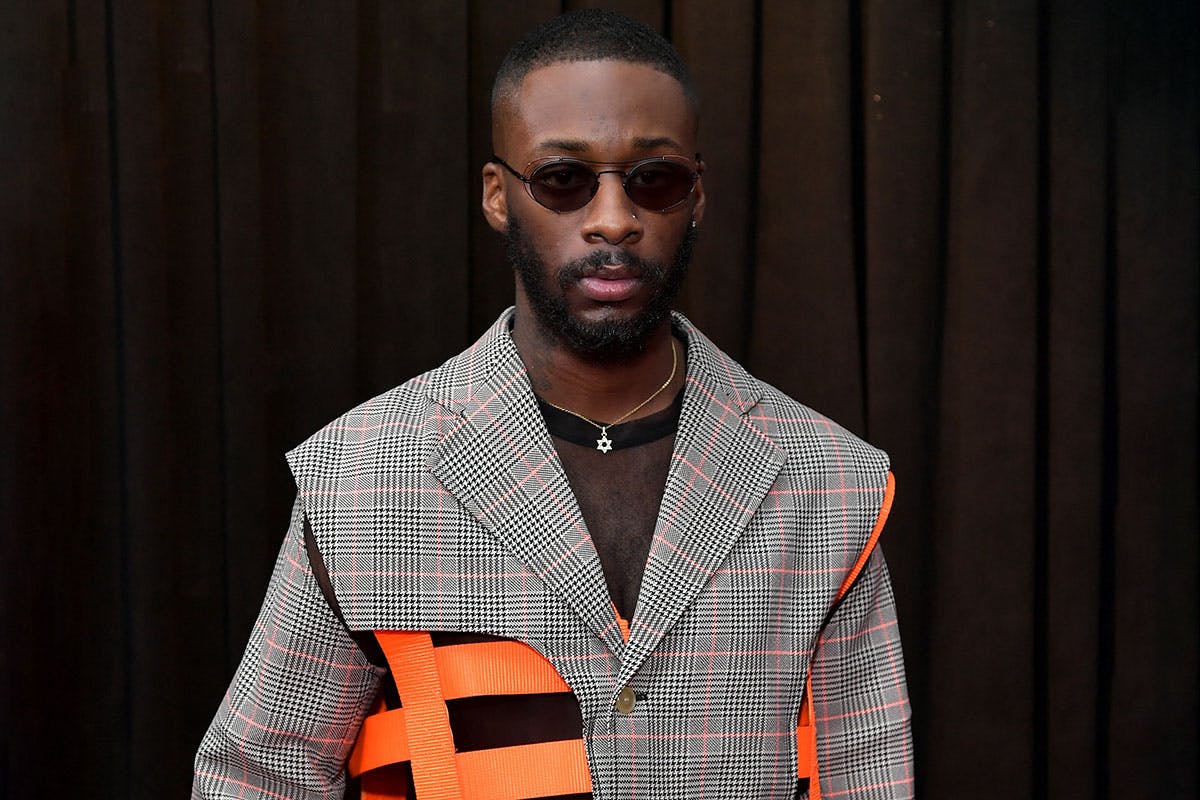 GoldLink at the 61st Annual Grammy Awards red carpet