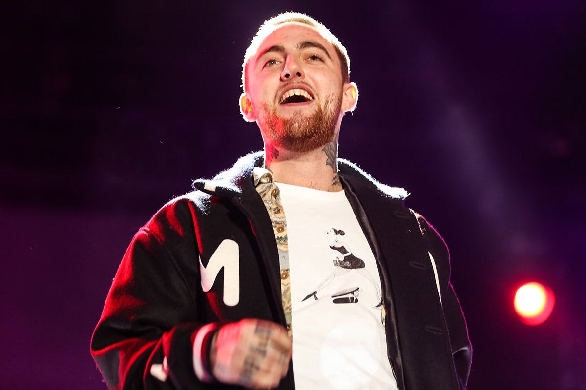 Mac miller performing smiling