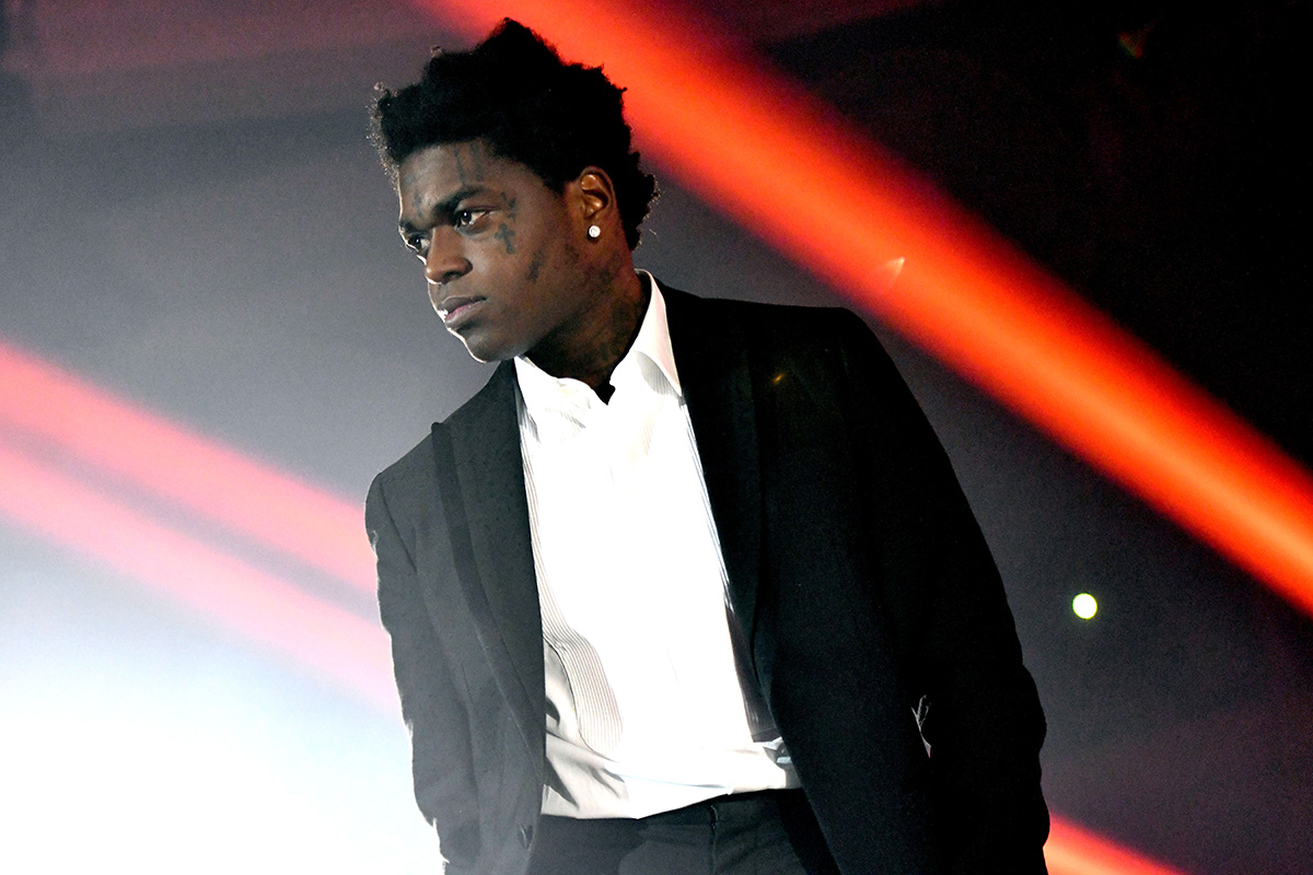 Kodak Black performs onstage during the 'Dying to Live' tour at Hollywood Palladium
