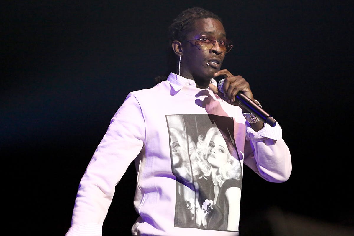 Young Thug performing