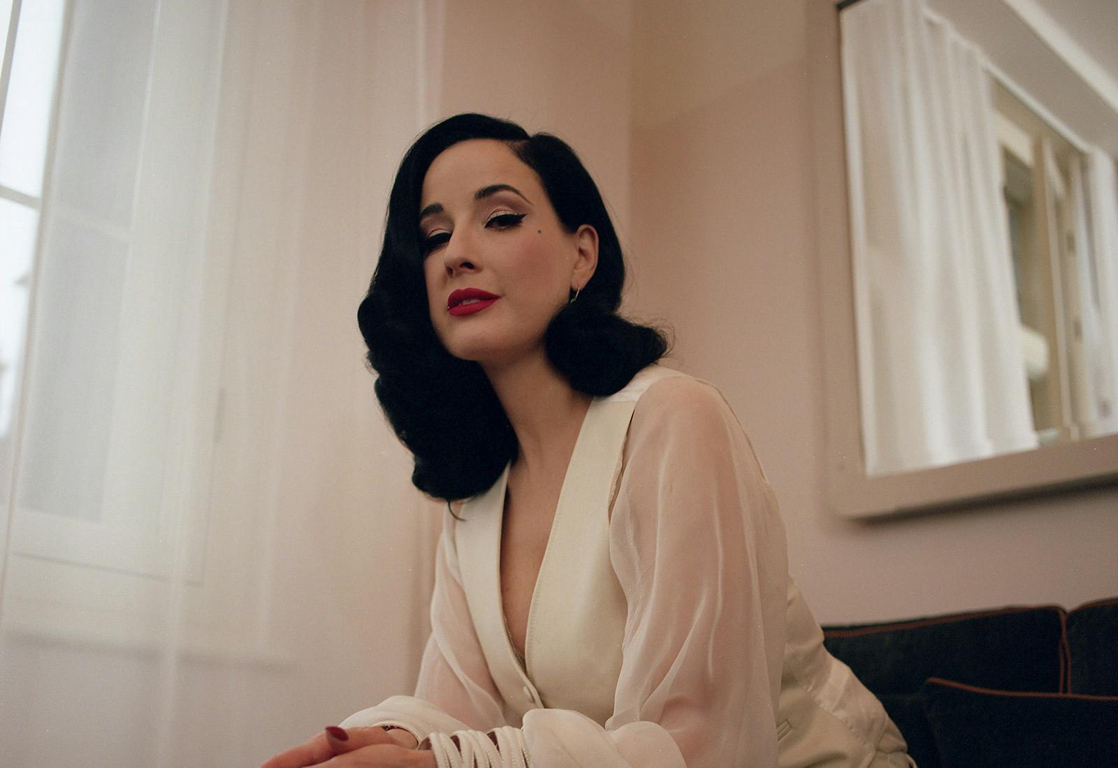 dita von teese marilyn manson playboy