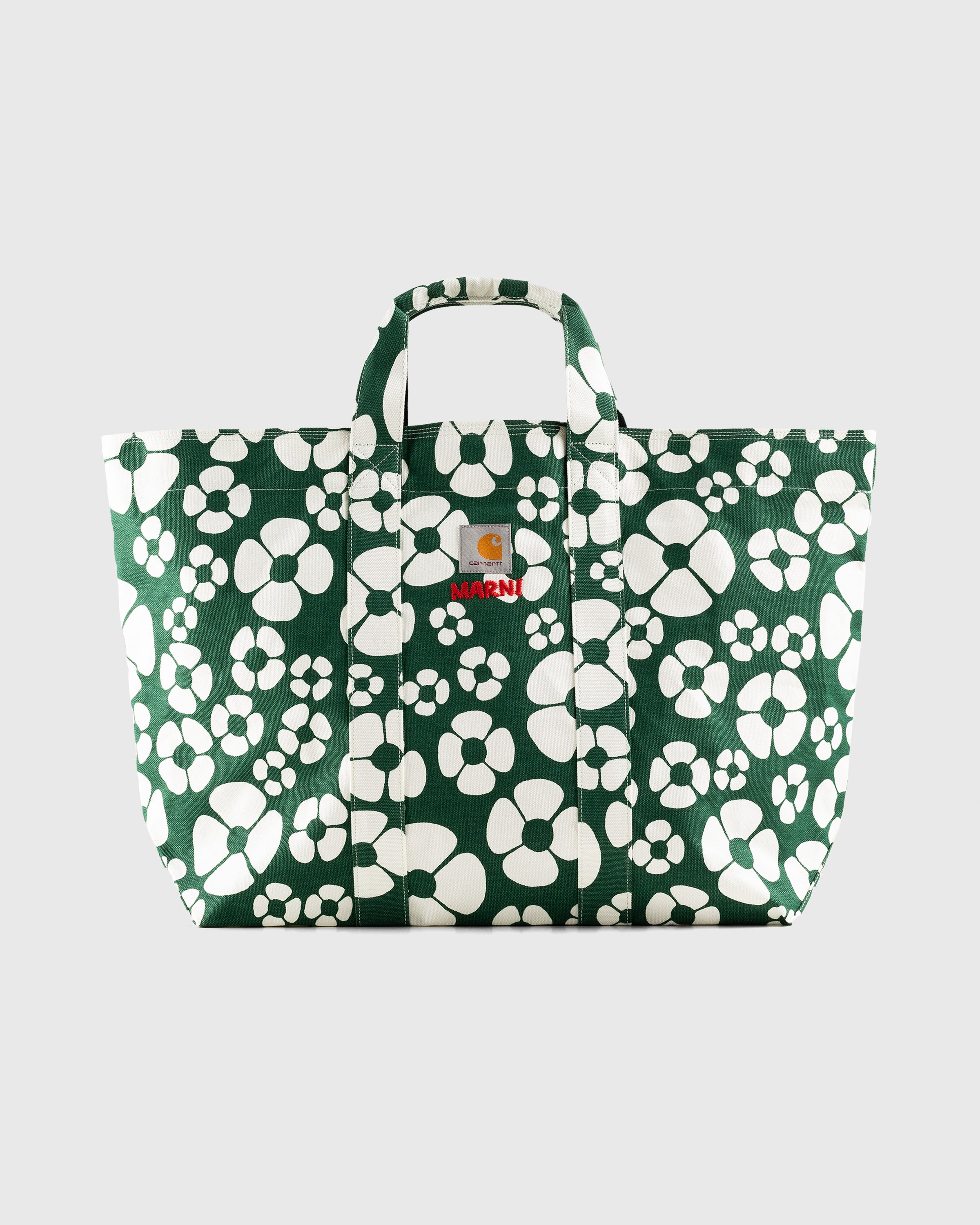 Marni x Carhartt WIP - Floral Shopper Tote Green - Accessories - Green - Image 1