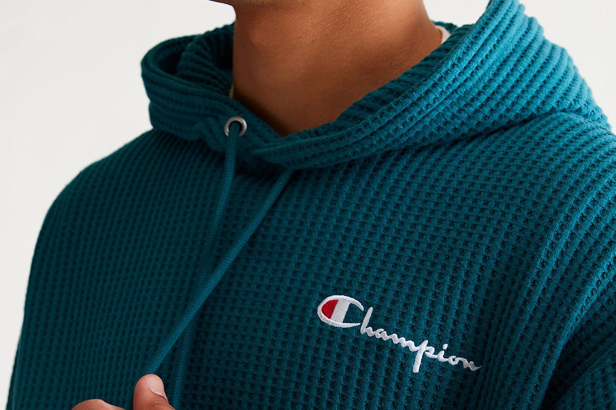 champion waffle hoodies