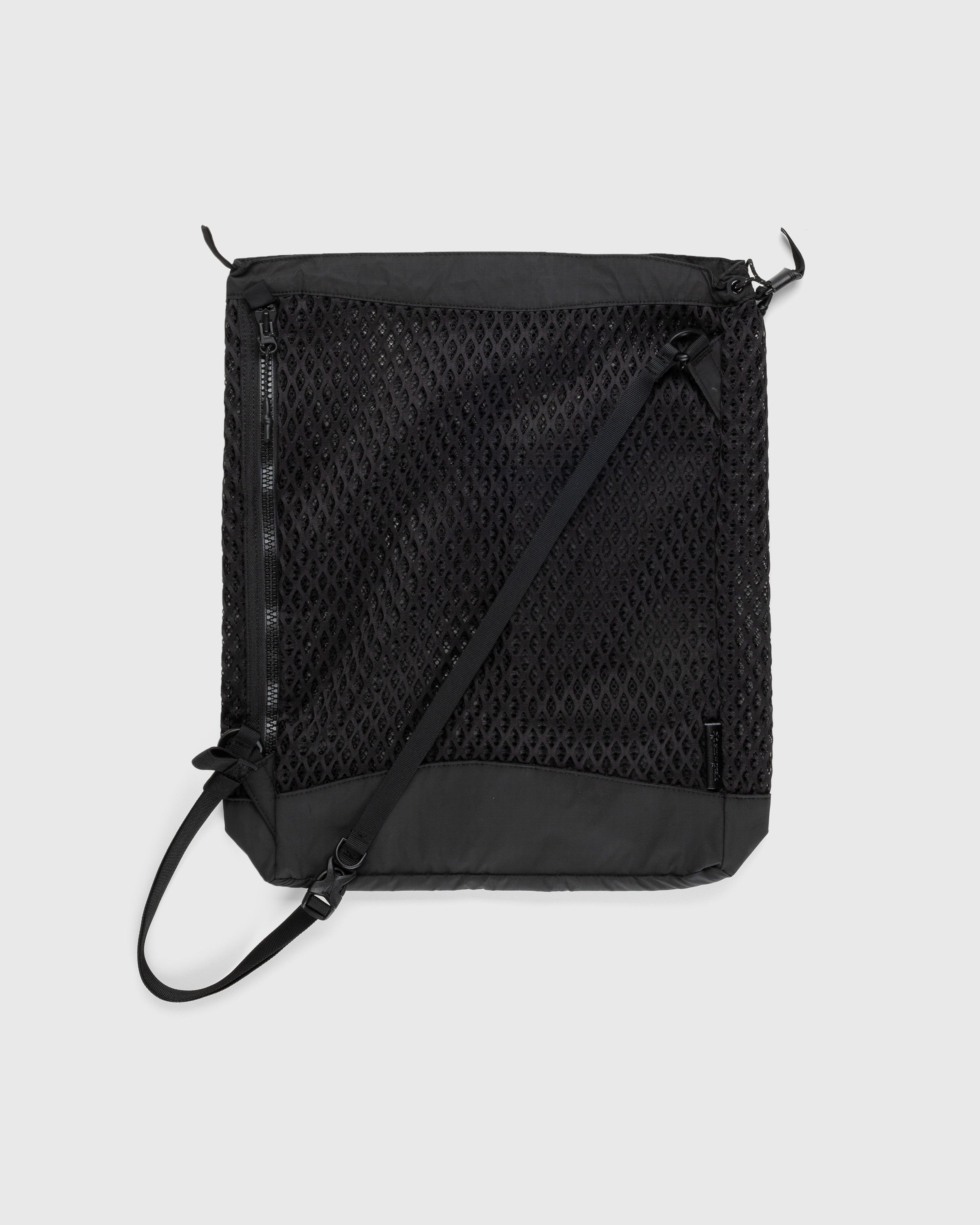 Snow Peak - Double Face Mesh Shoulder Bag Black - Accessories - Black - Image 1