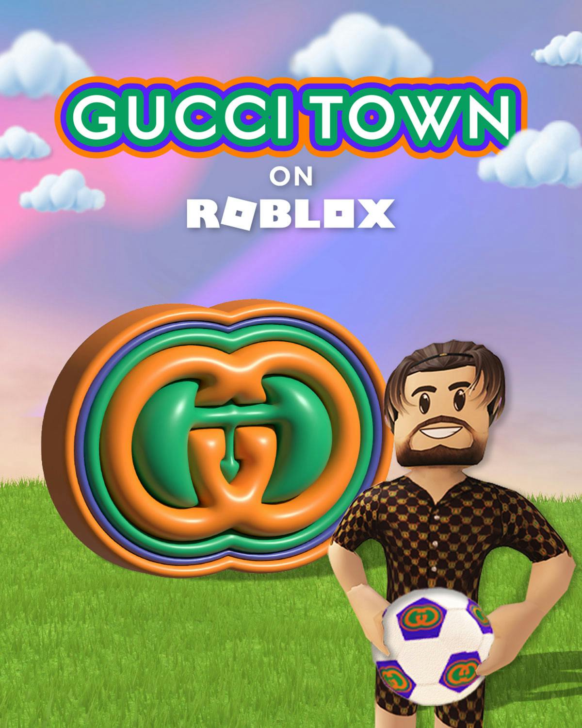 Football player Jack Grealish comes to Gucci Town in Roblox