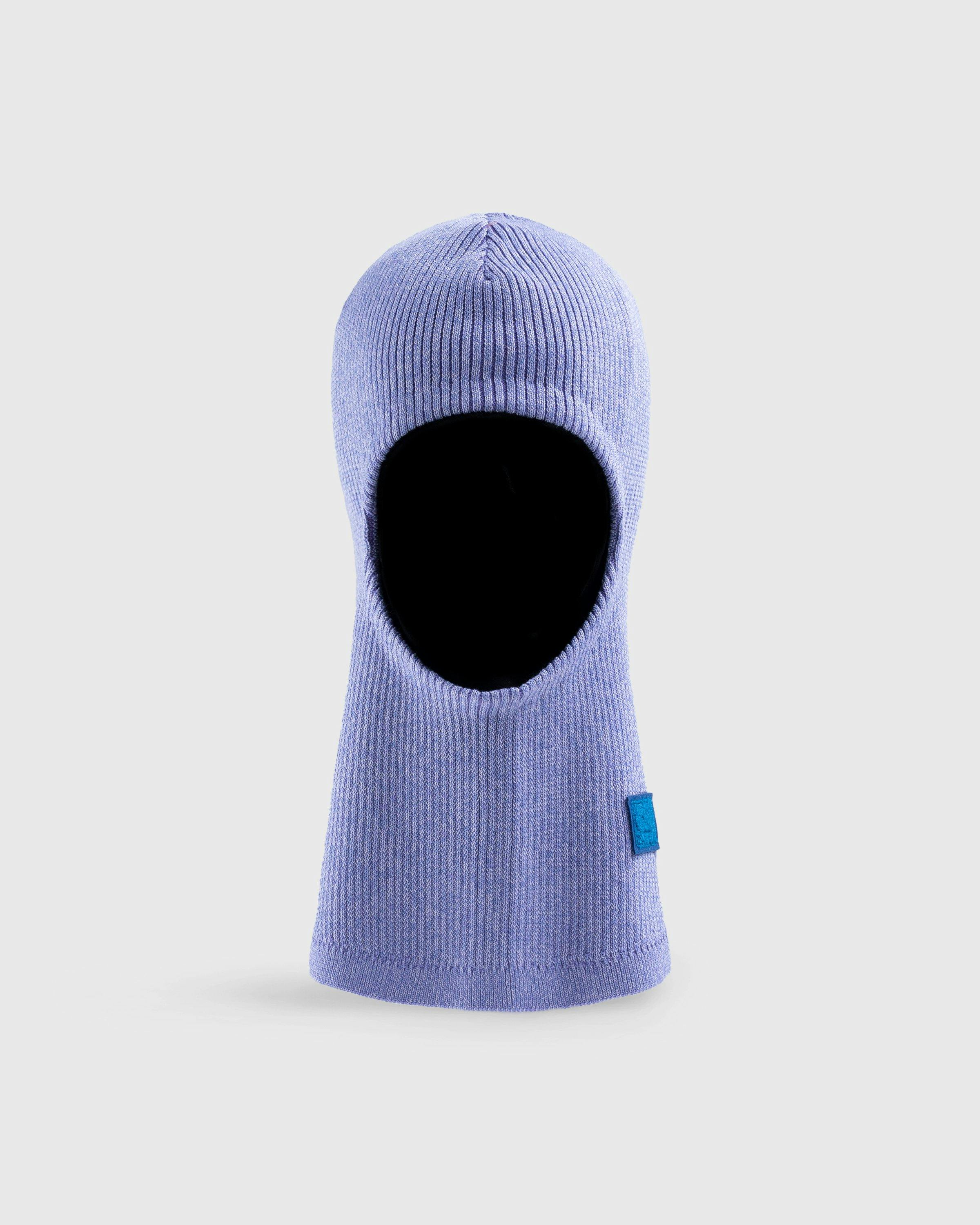 Acne Studios - Rib Knit Balaclava Purple - Accessories - Purple - Image 1