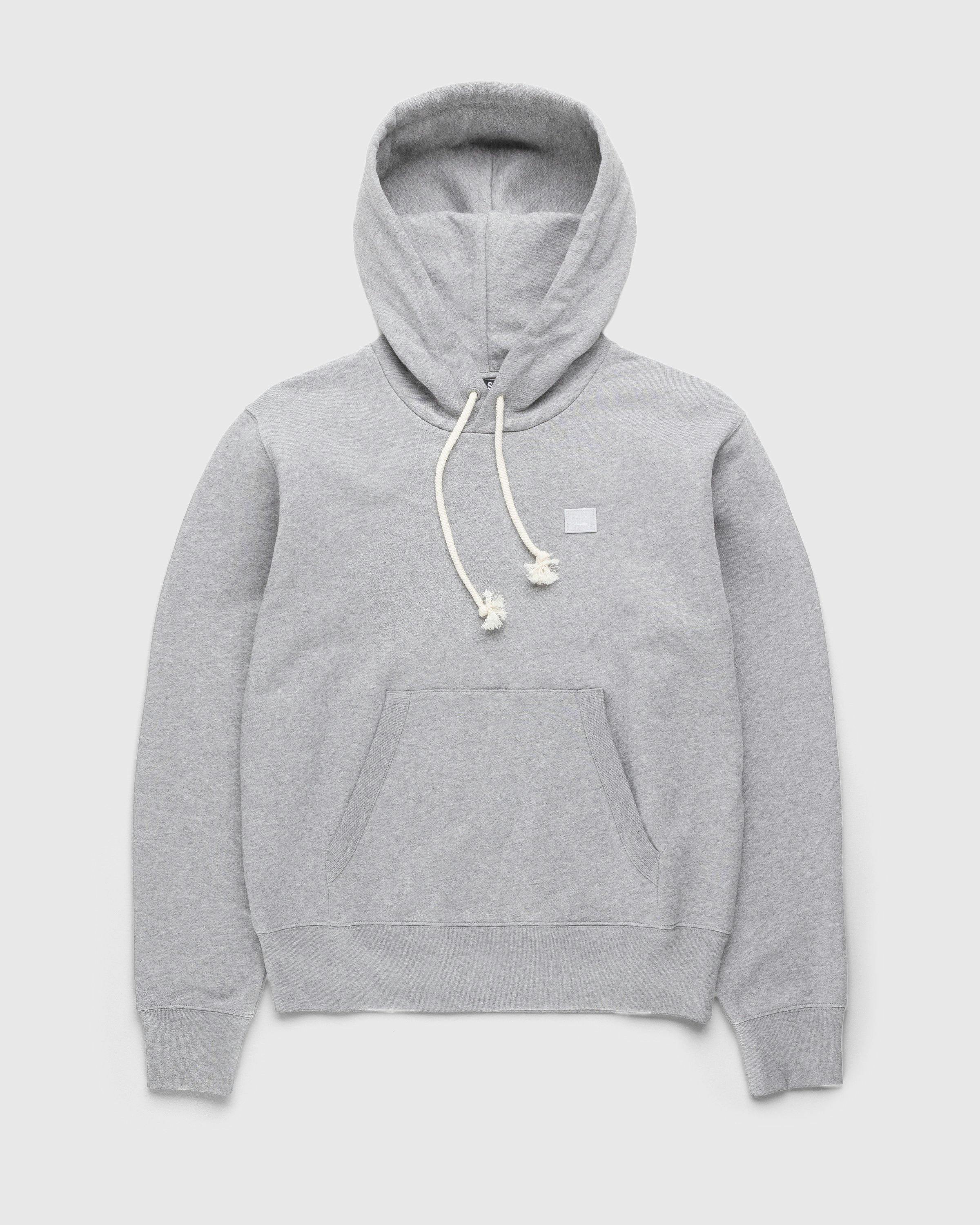 Acne Studios - Face Logo Hoodie Grey - Clothing - Grey - Image 1