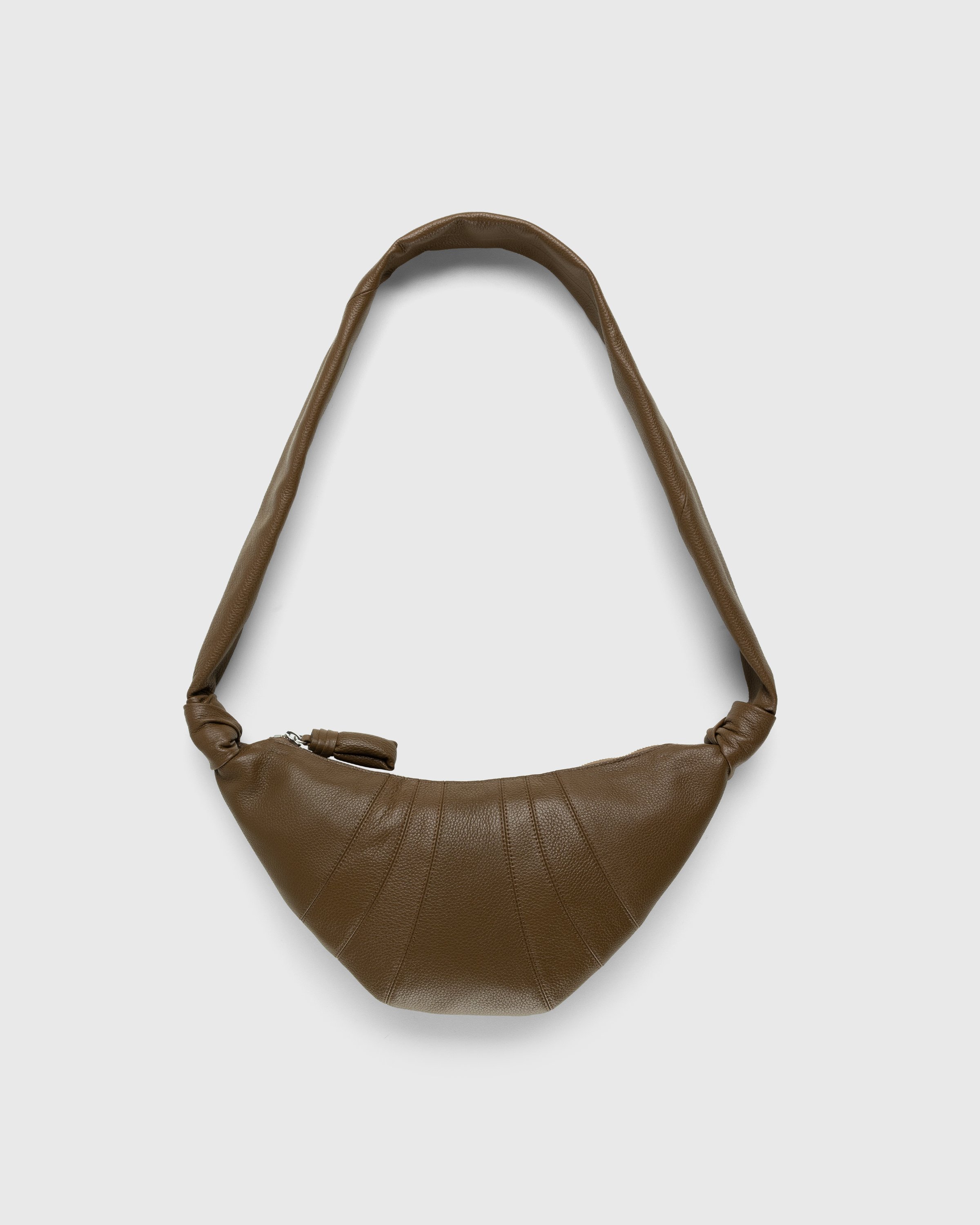 Lemaire - Small Croissant Bag Green - Accessories - Brown - Image 1