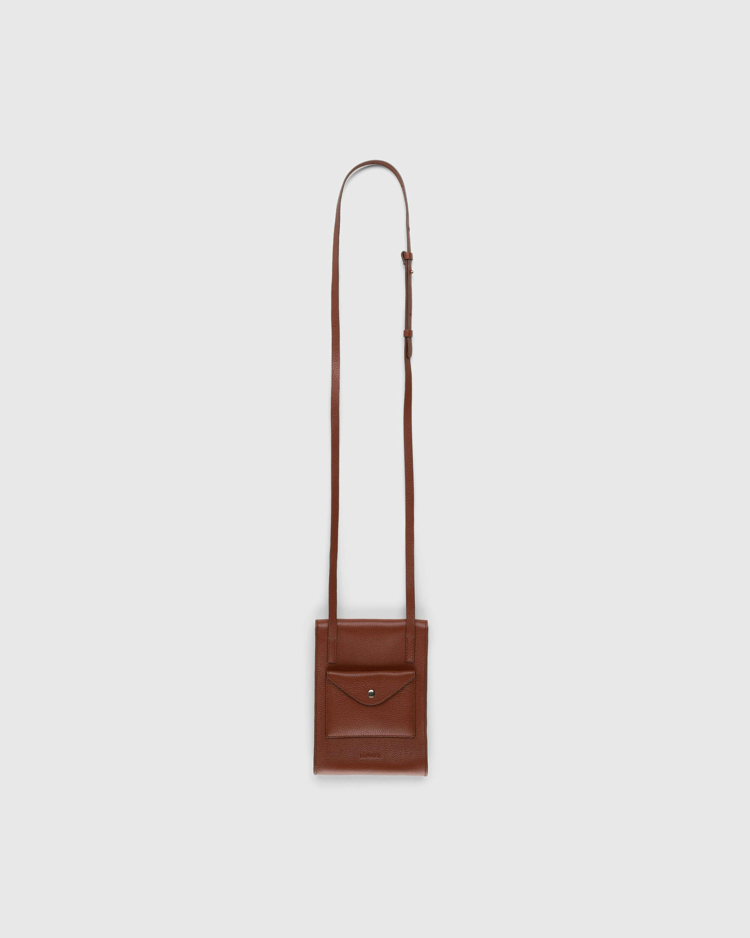 Lemaire - Enveloppe Pouch With Strap - Accessories - Brown - Image 1