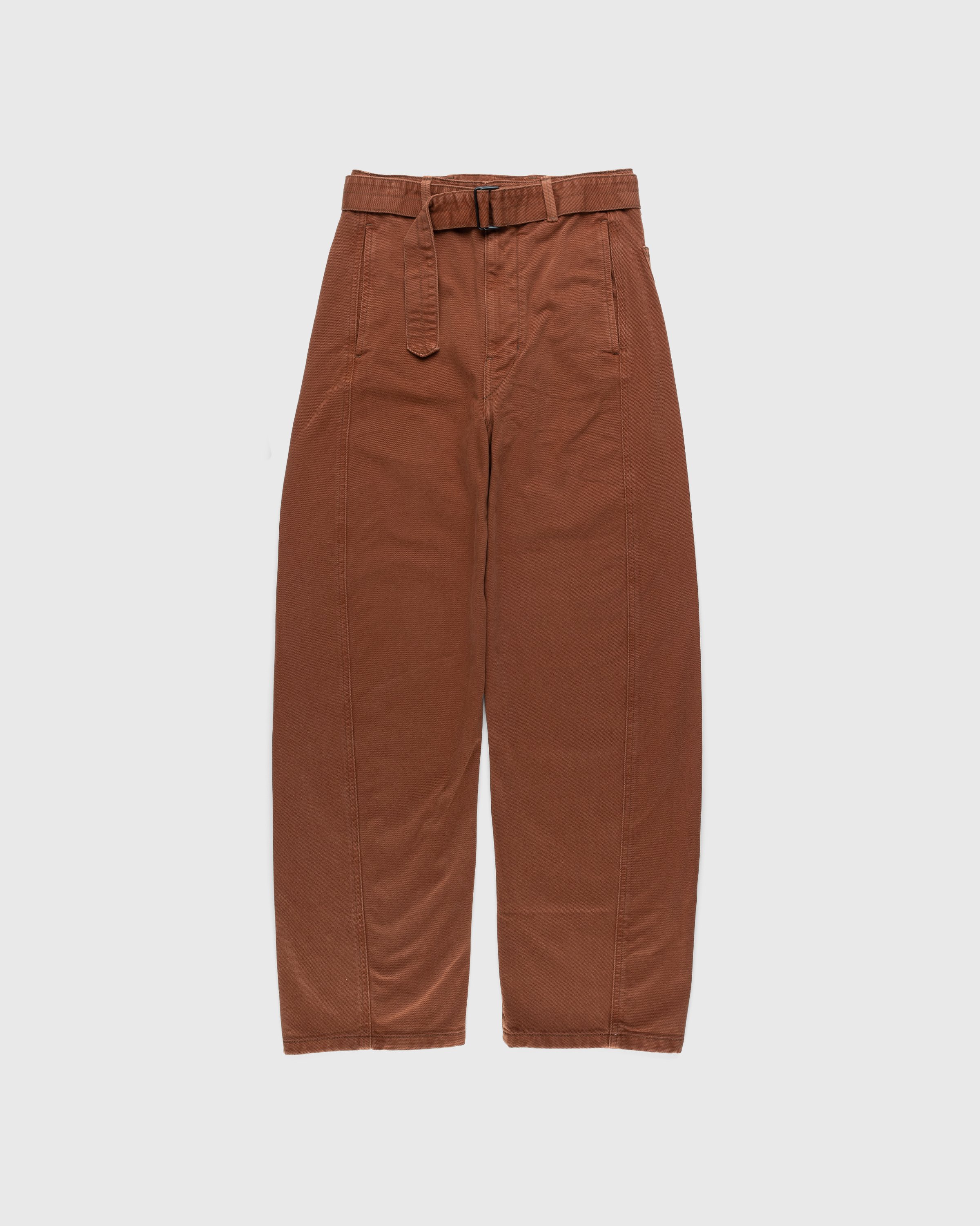 Lemaire - Twisted Belted Pants Brown - Clothing - Brown - Image 1