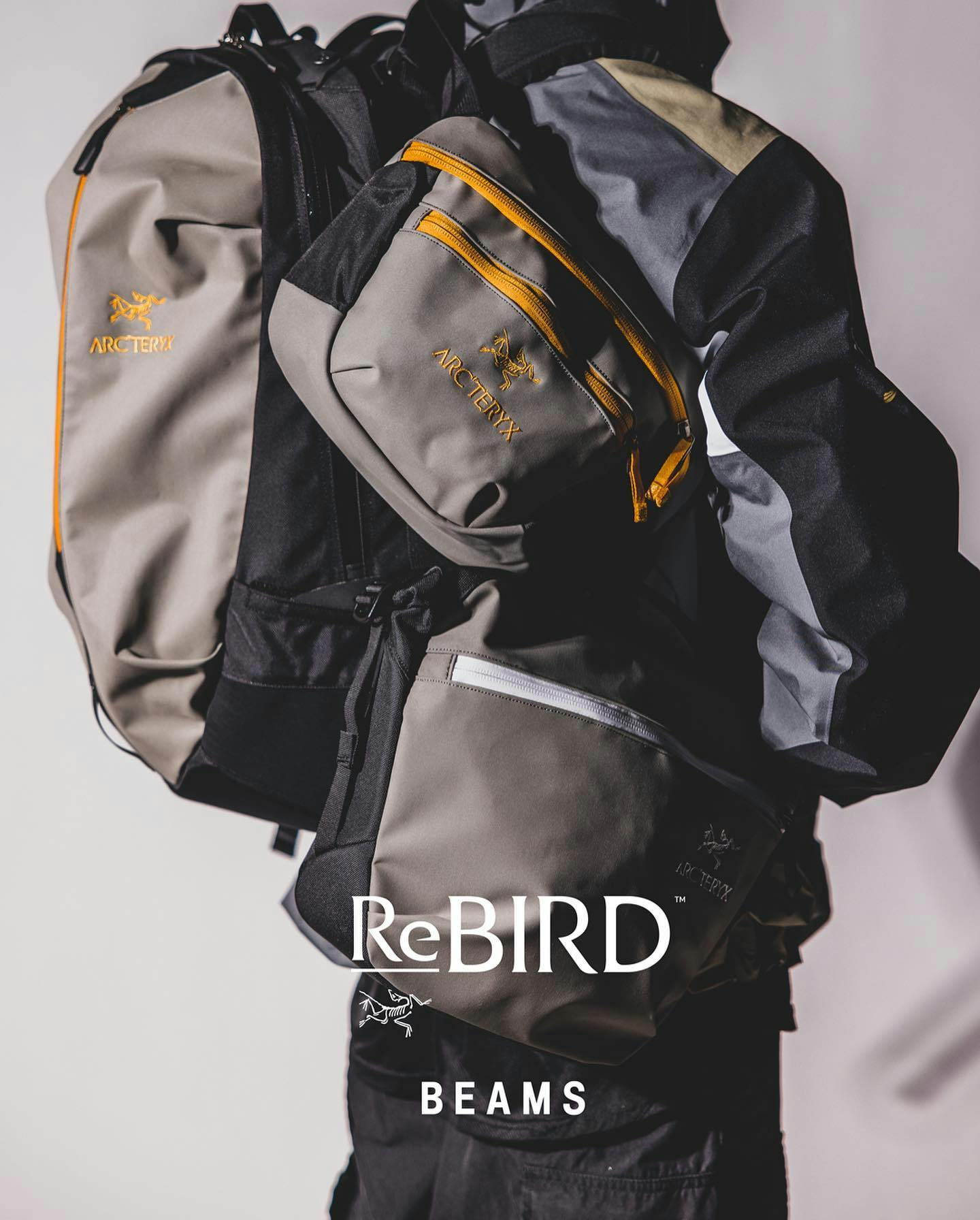 BEAMS & Arc'teryx Collab on Upcycled Rebird Collection