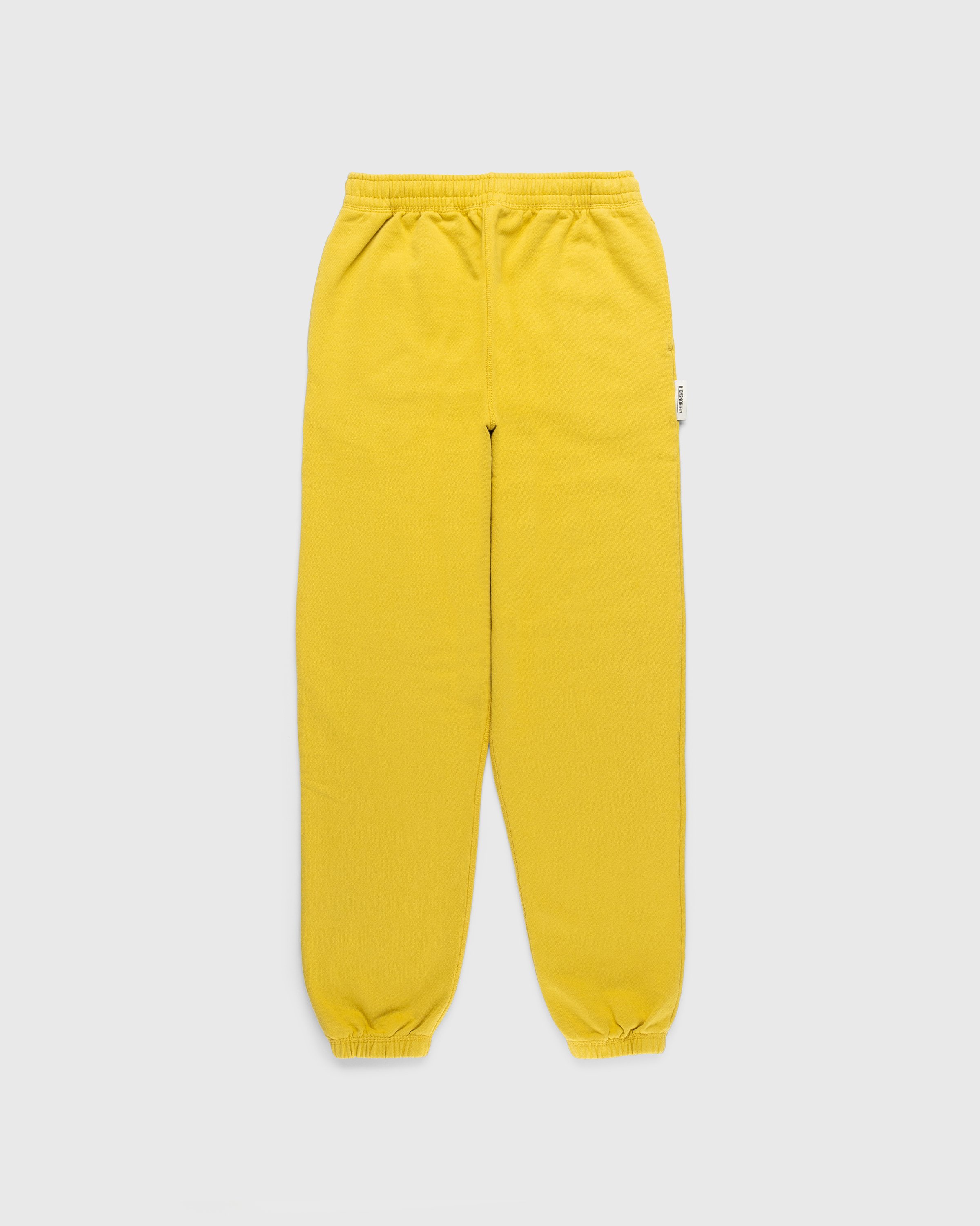 Highsnobiety - Heavy Fleece Pant Mustard - Clothing - Yellow - Image 1