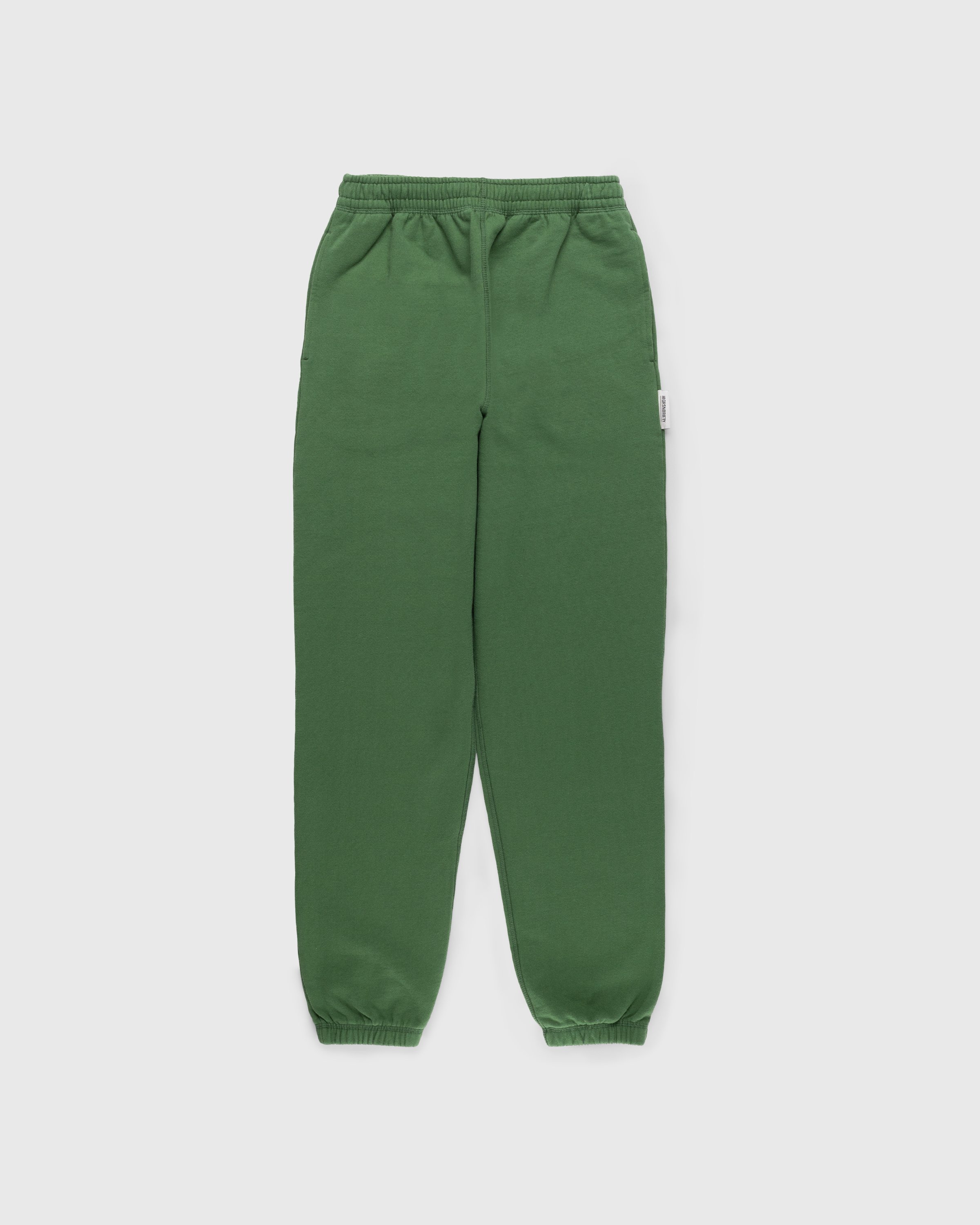 Highsnobiety - Heavy Fleece Pant Dark Green - Clothing - Green - Image 1