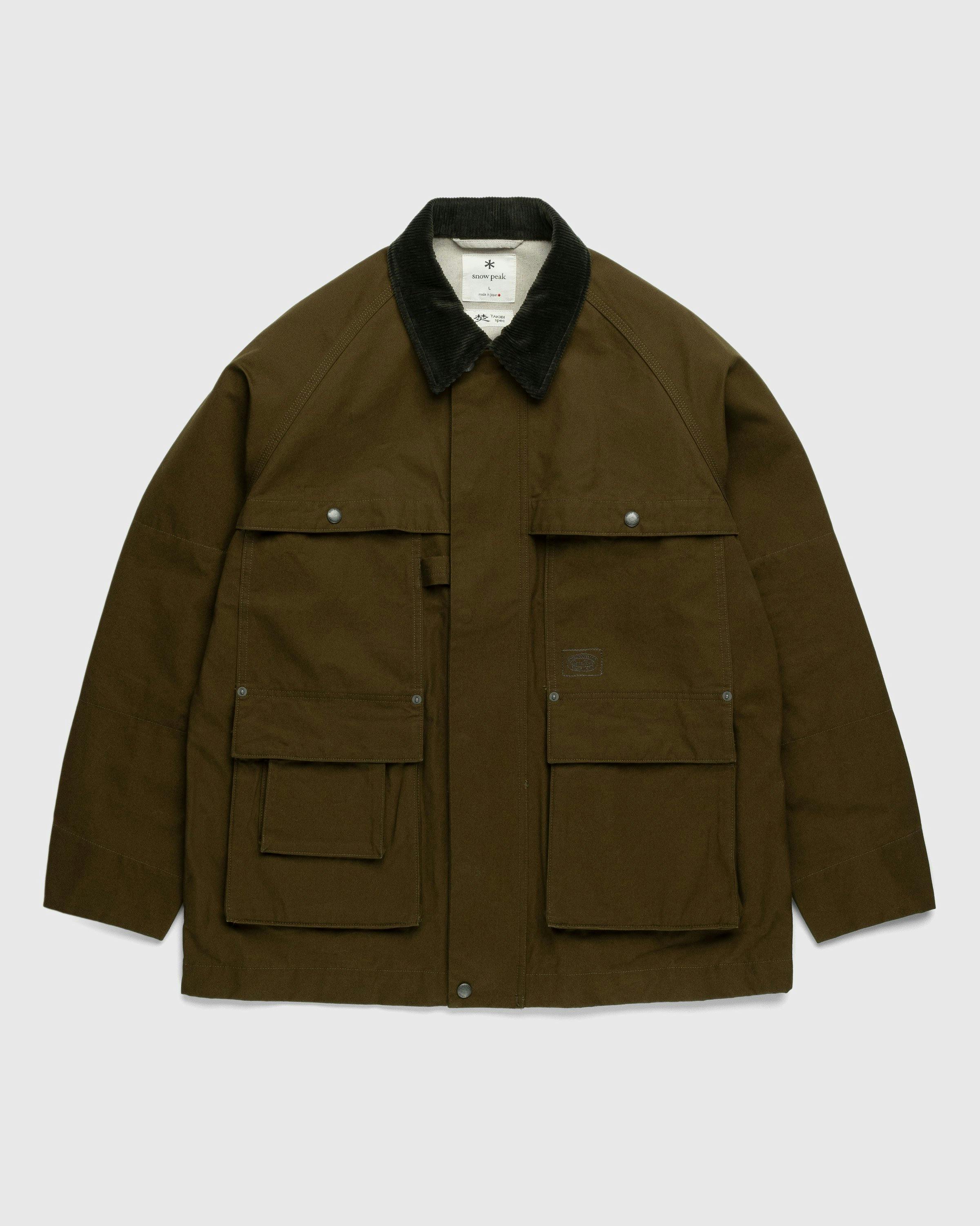 Snow Peak - Takibi Canvas Jacket Olive Green - Clothing - Green - Image 1